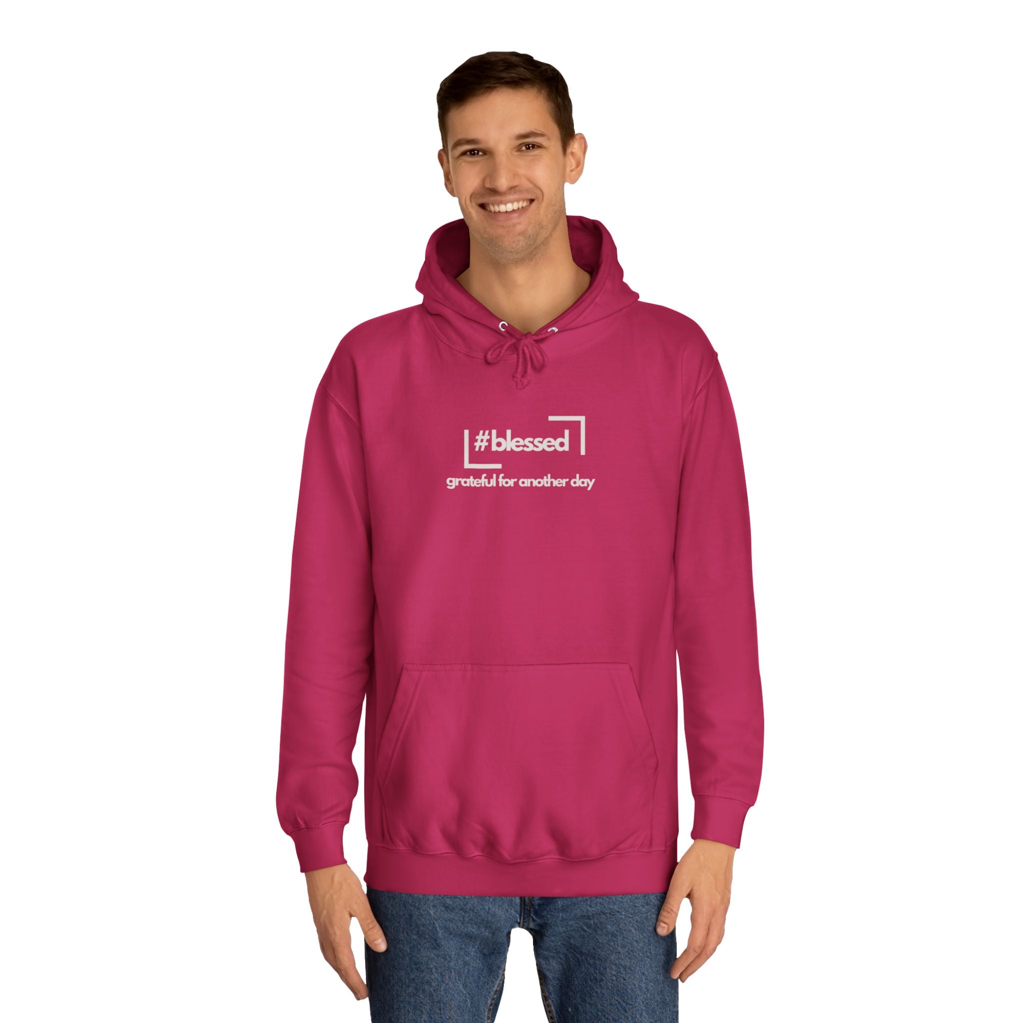 Hoodie - #blessed Grateful for Another Day Graphic Pullover