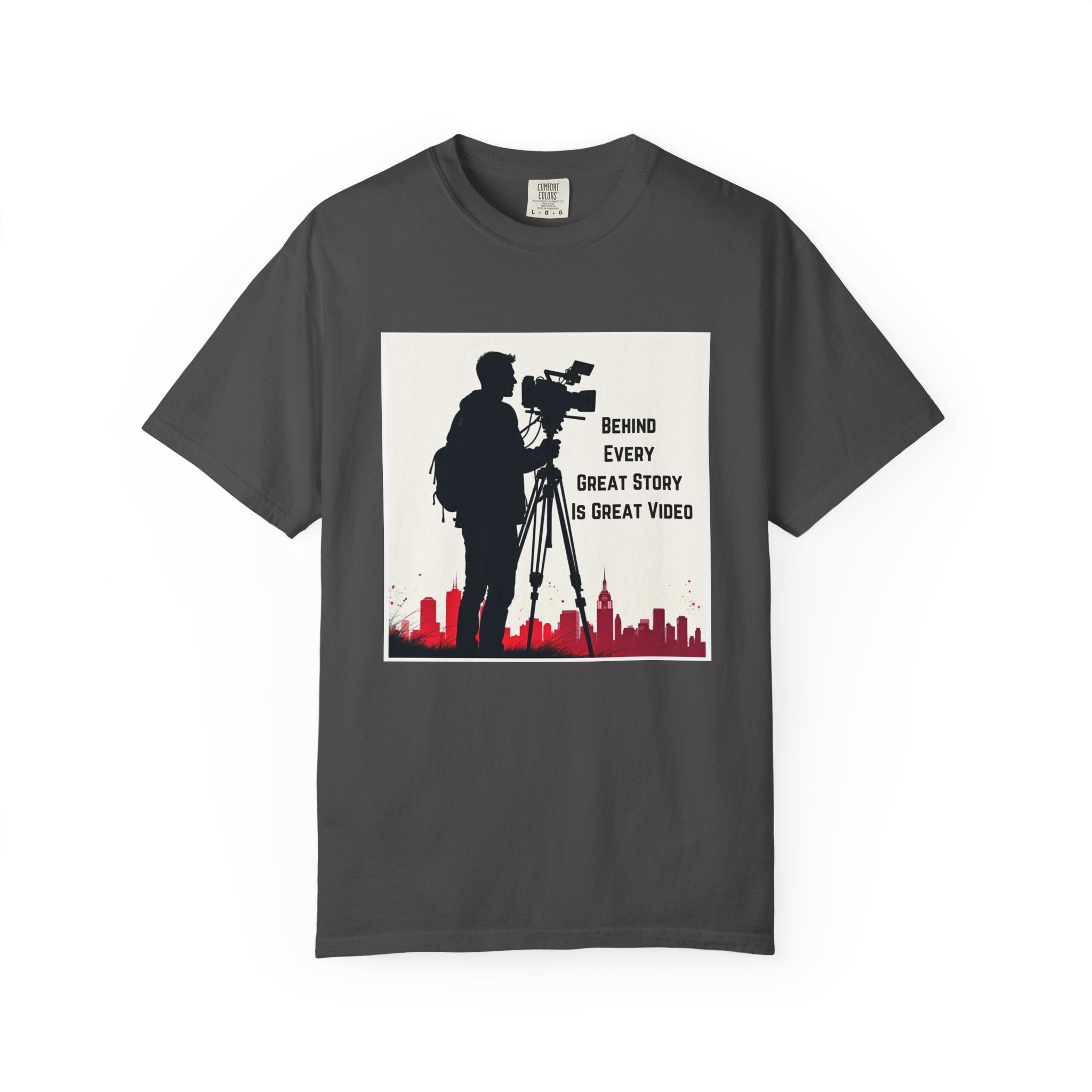 TV News Videographer: Unisex Garment-Dyed T-shirt