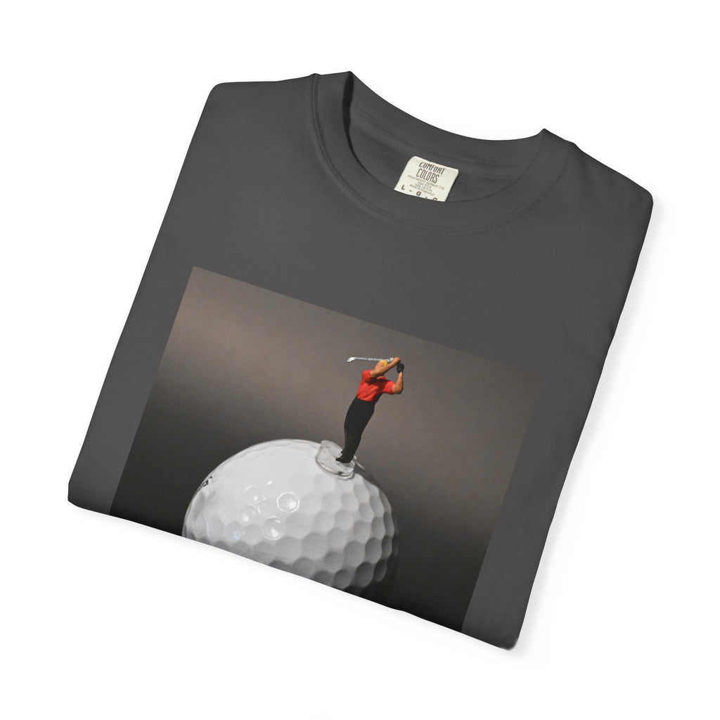Golf Miniature Player Art T-Shirt — Surreal Golf Graphic Tee
