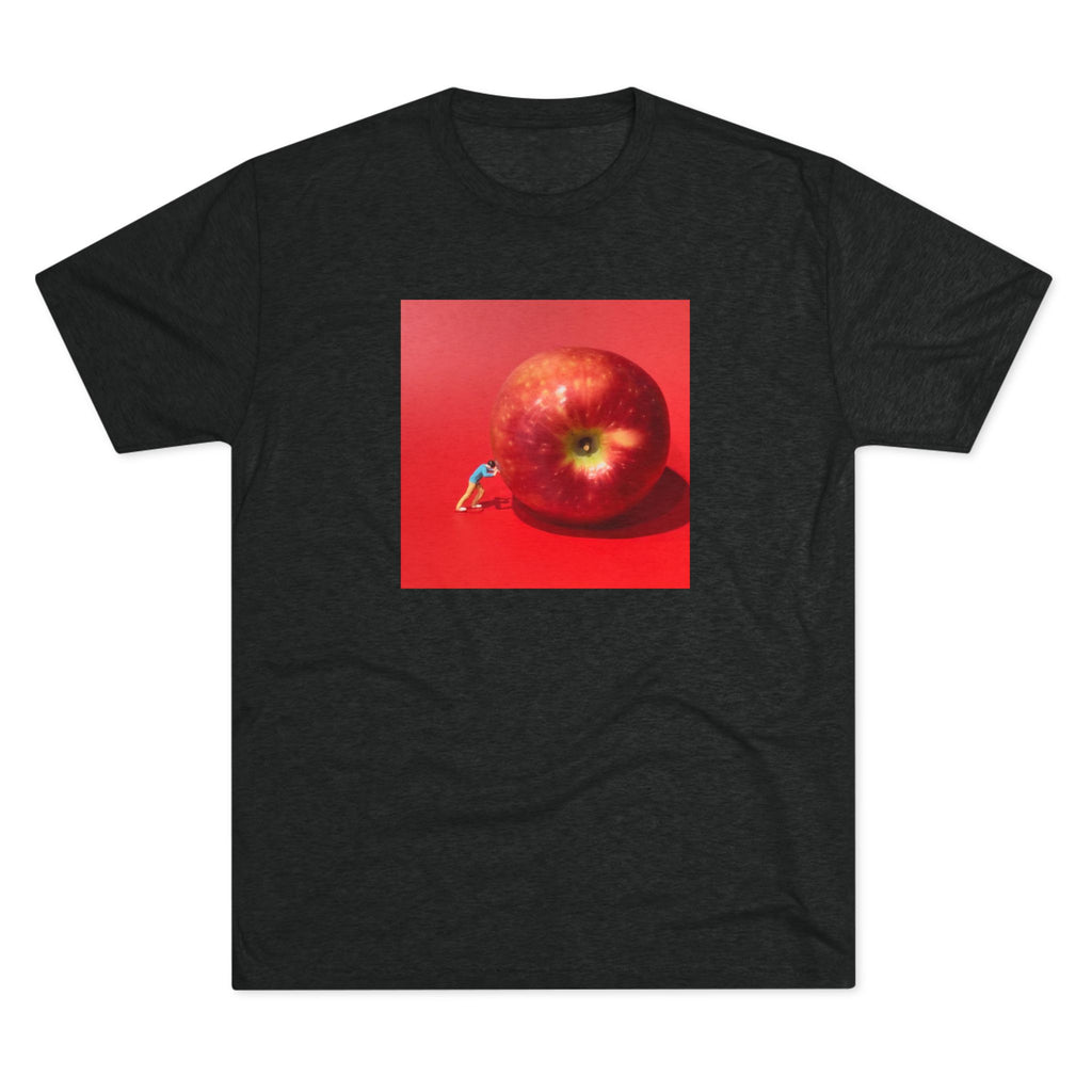 Artistic Apple Graphic Tee — Original Art Square Print