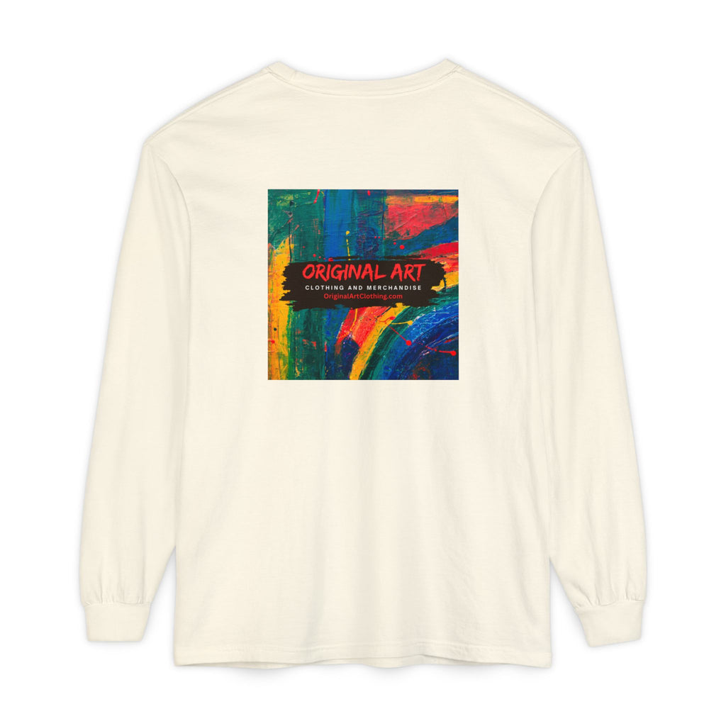 TV News Videographer: Unisex Garment-dyed Long Sleeve T-Shirt