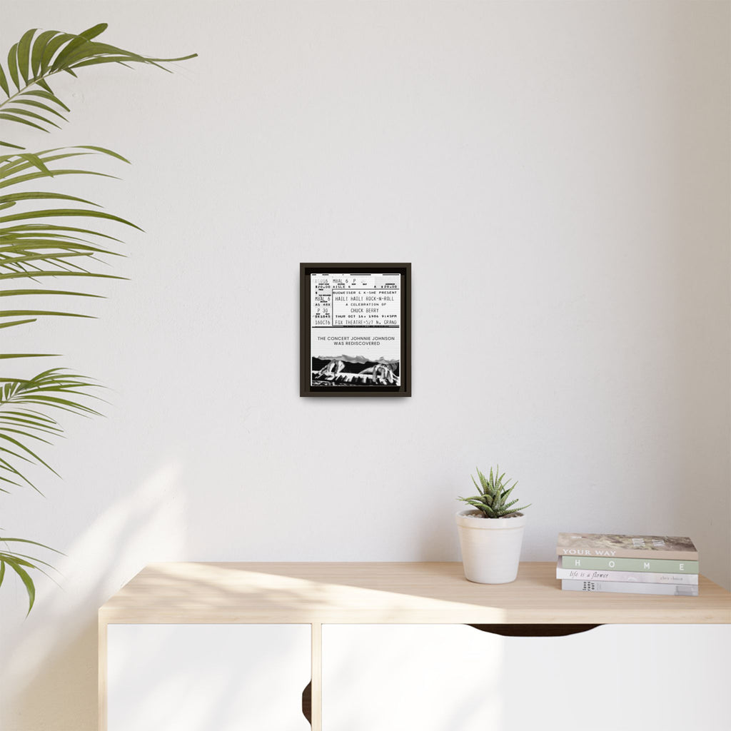 The Concert Johnnie Johnson Was Rediscovered Framed Canvas Print
