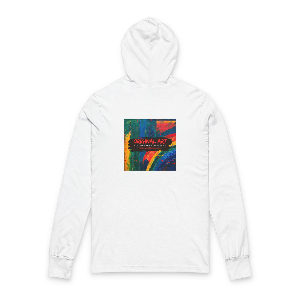 Teacher Hooded Long Sleeve Tee — “I teach. It’s like directing…” (Back Art Print)