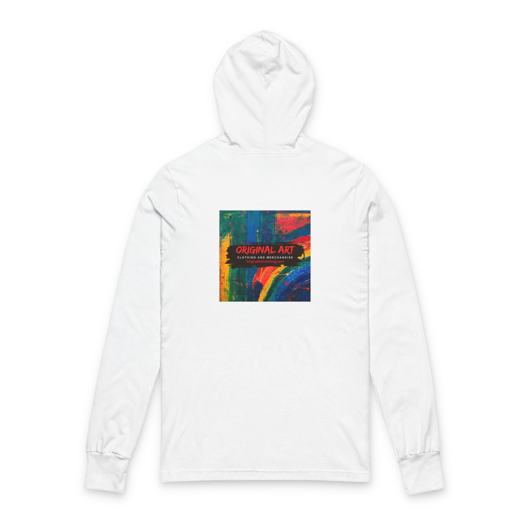 Teacher Hooded Long Sleeve Tee — “I teach. It’s like directing…” (Back Art Print)