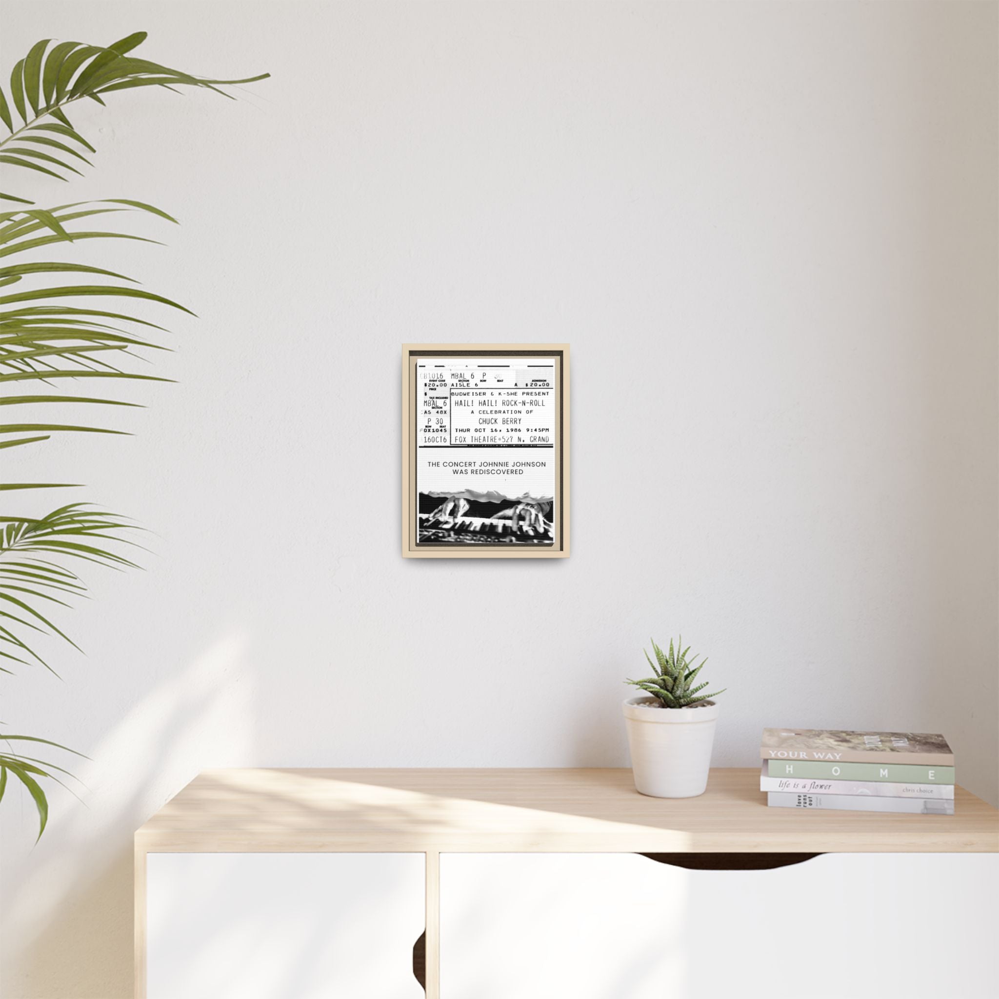 The Concert Johnnie Johnson Was Rediscovered Framed Canvas Print