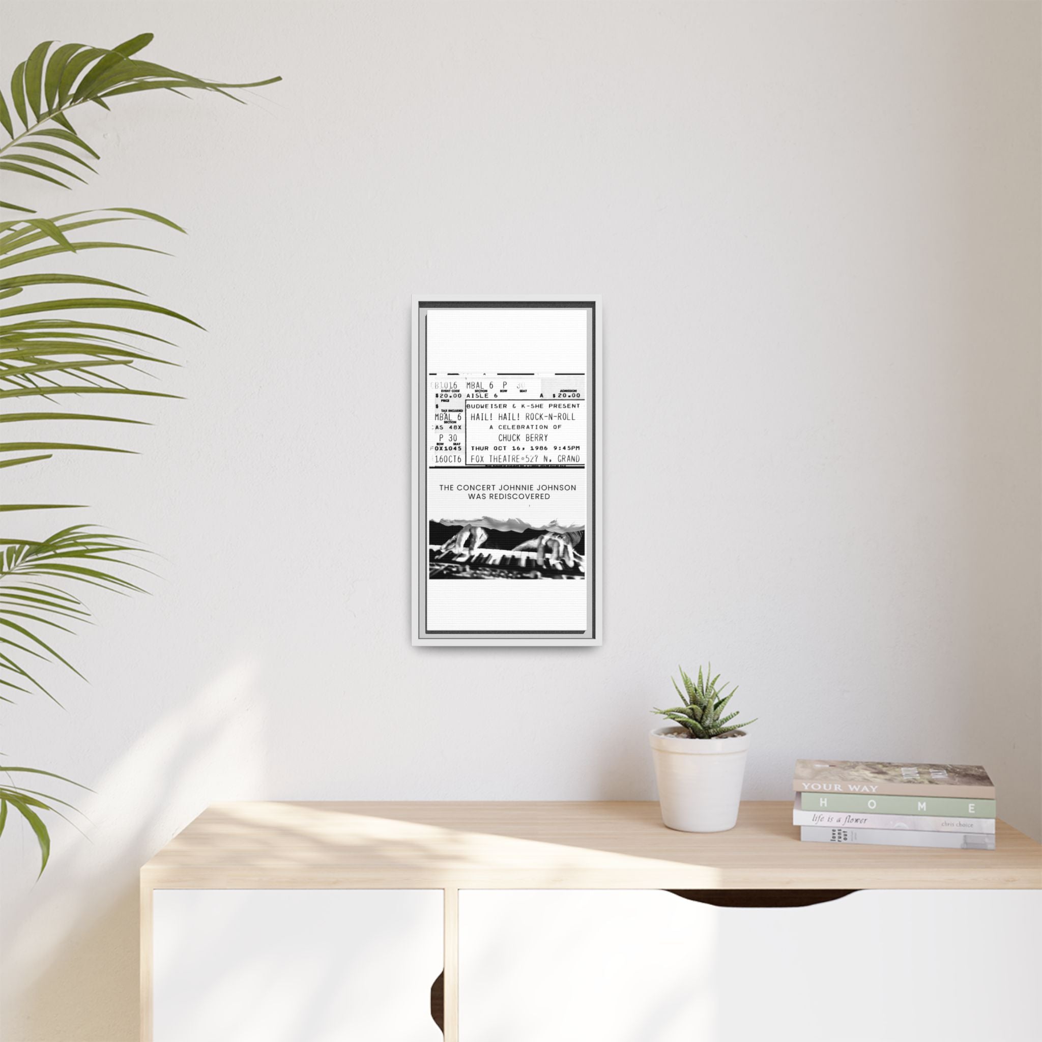 The Concert Johnnie Johnson Was Rediscovered Framed Canvas Print