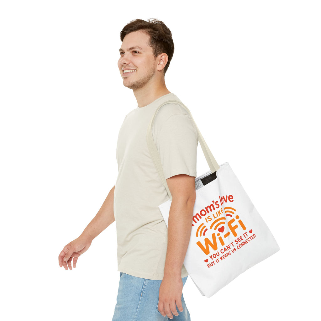 Tote Bag - "A Mom's Love Is Like Wi-Fi" Funny Mother's Day Gift Tote