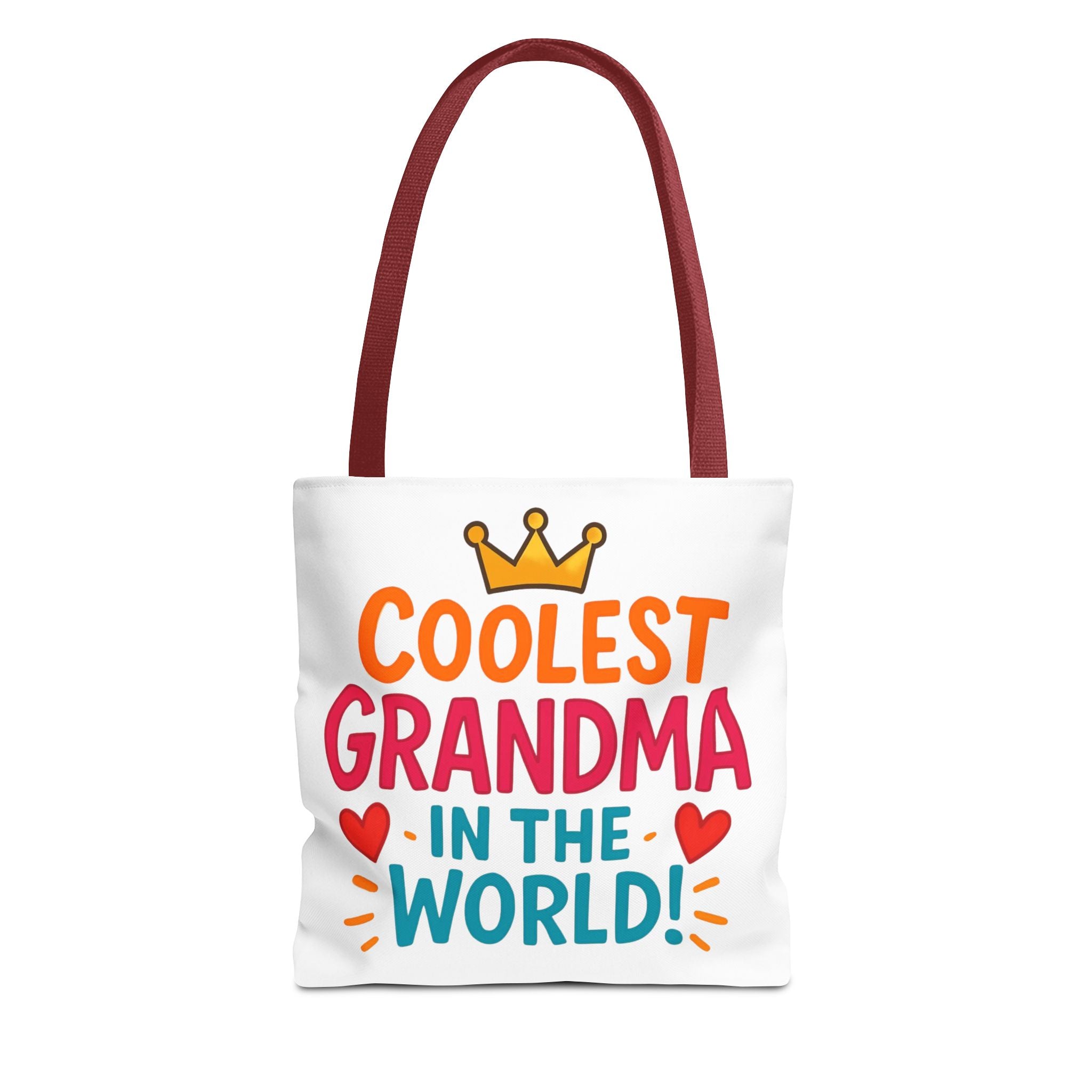 Tote — "Coolest Grandma in the World" Colorful Printed Tote Bag