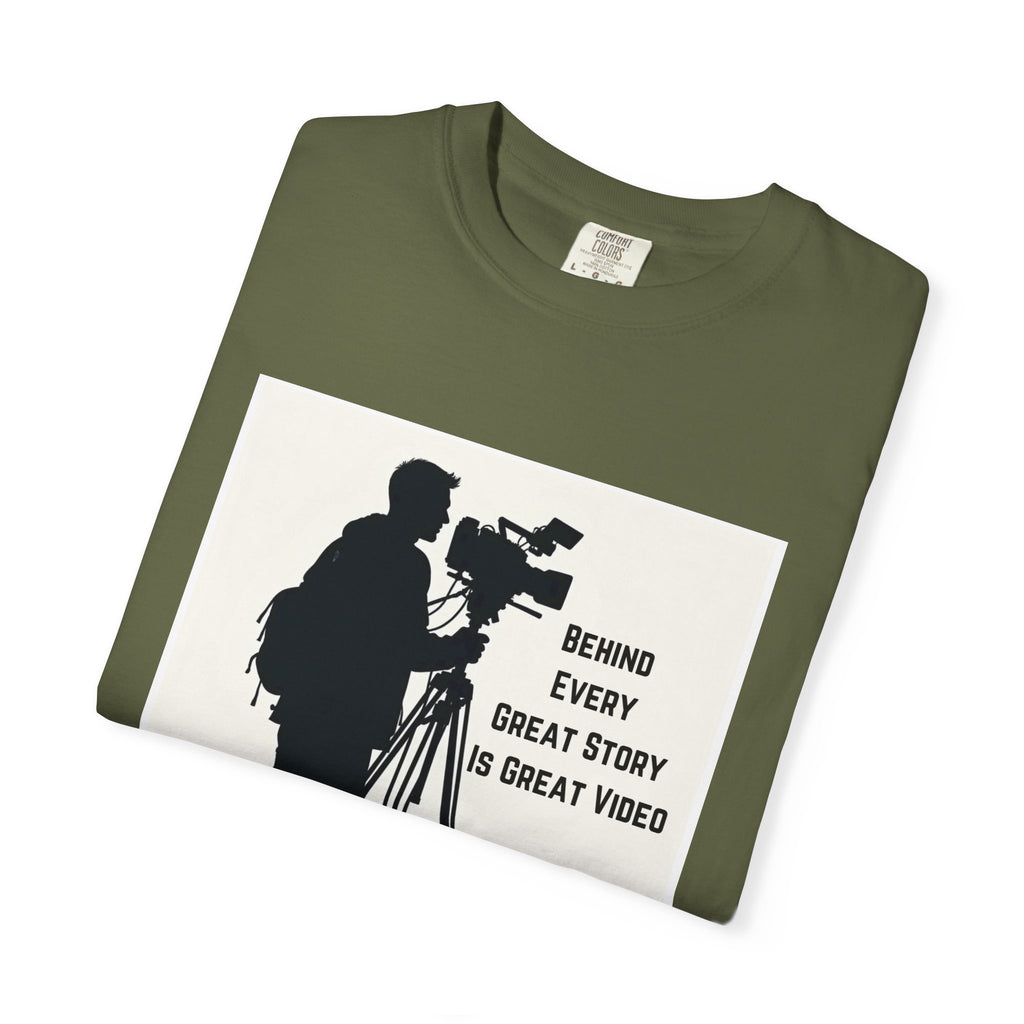 TV News Videographer: Unisex Garment-Dyed T-shirt