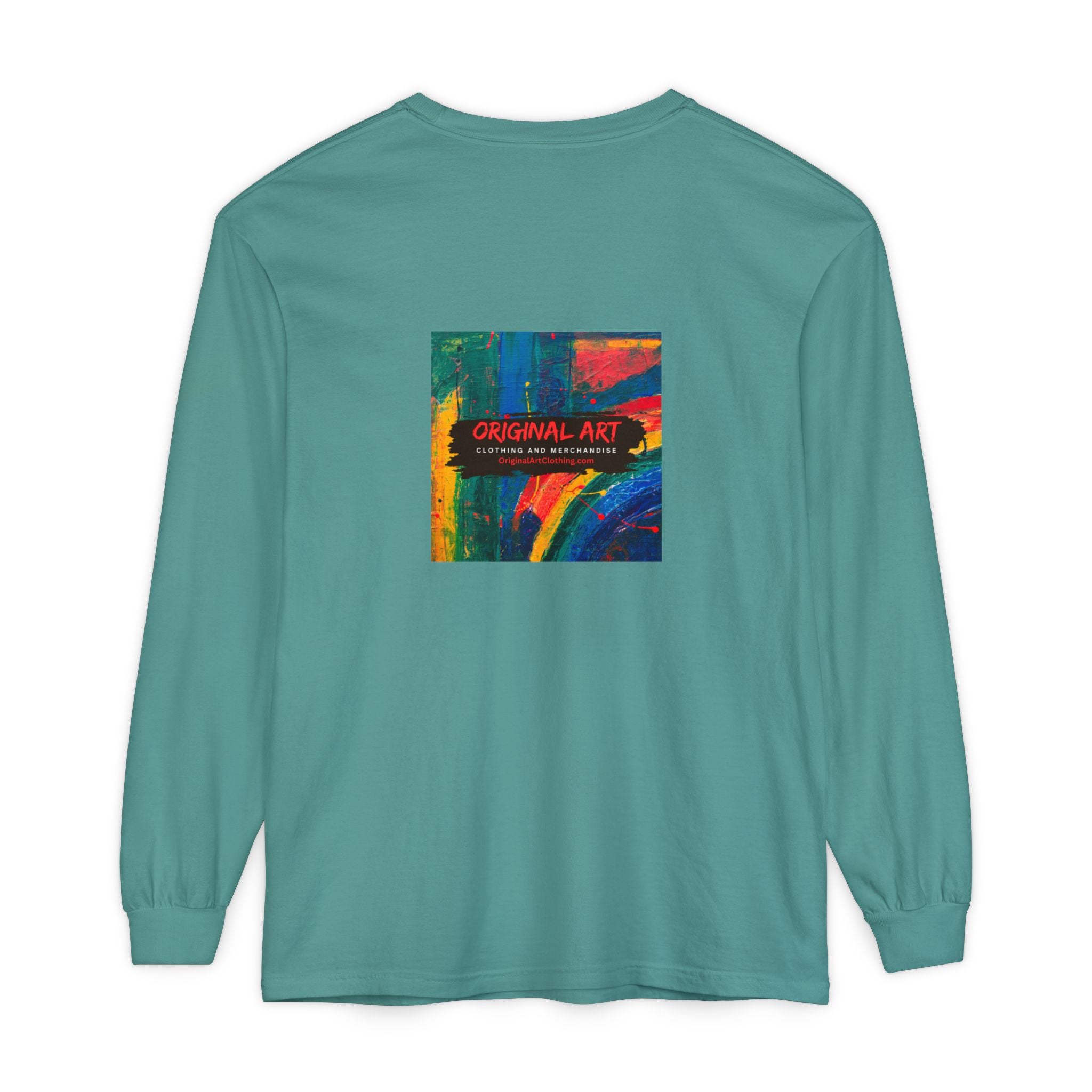 Producing is my super power! Long Sleeve T‑Shirt — Retro Comic Book Girl Graphic (Original Art)
