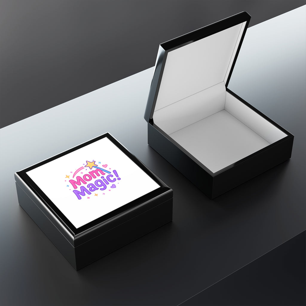 "Mom Magic!" Decorative Keepsake Jewelry Box for Mother's Day & Gifts