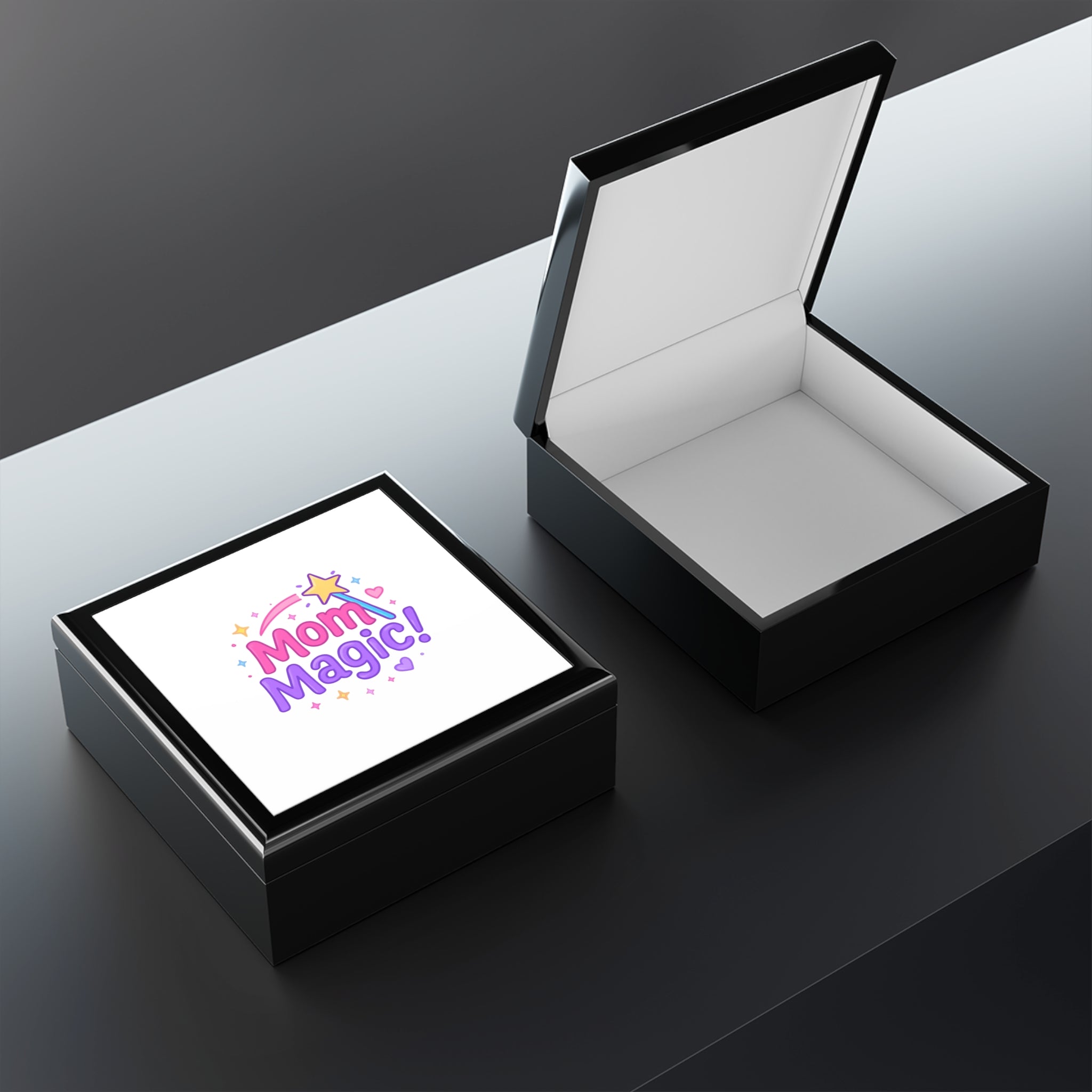 "Mom Magic!" Decorative Keepsake Jewelry Box for Mother's Day & Gifts