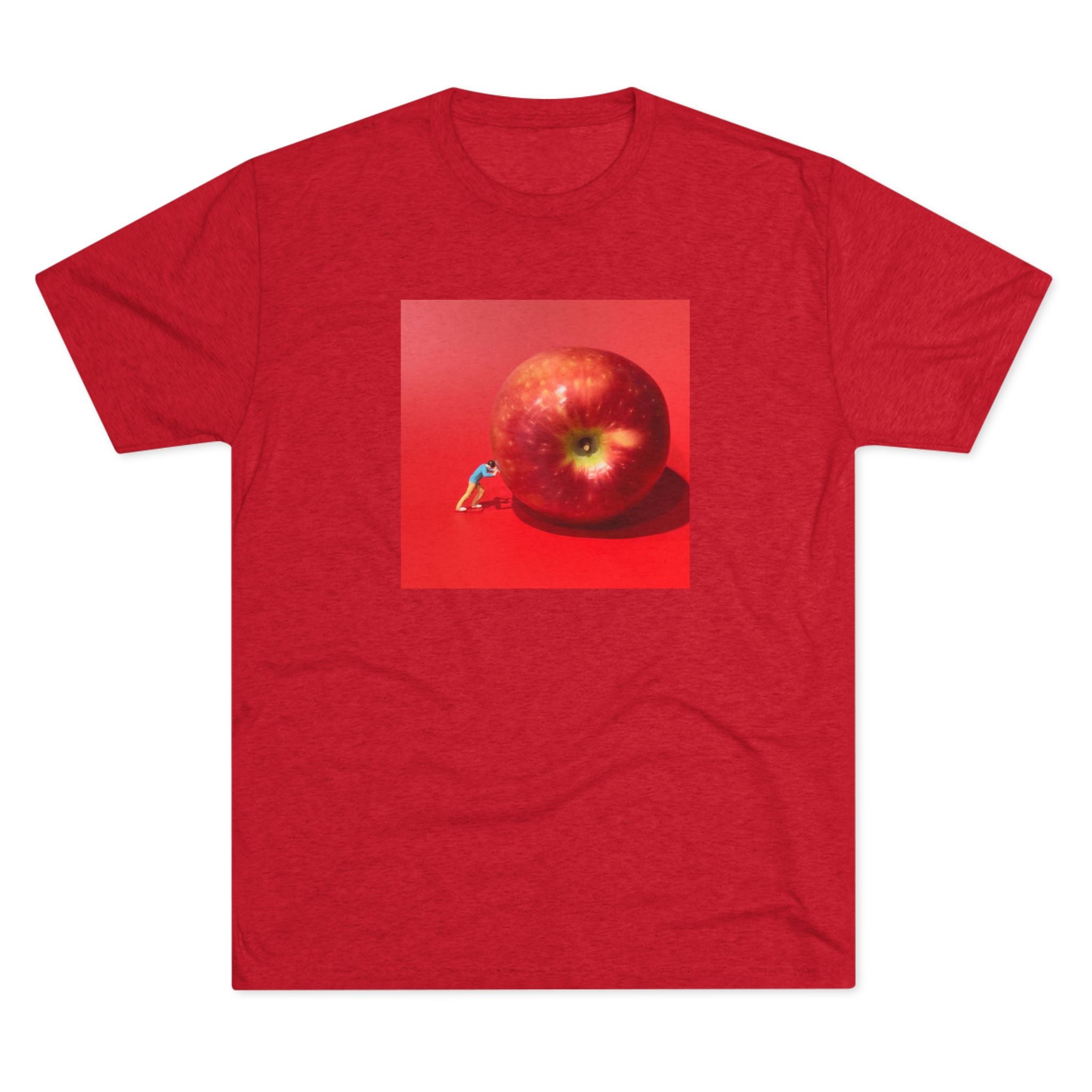 Artistic Apple Graphic Tee — Original Art Square Print