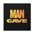 Man Cave Canvas Wall Art — Retro Gradient Typography