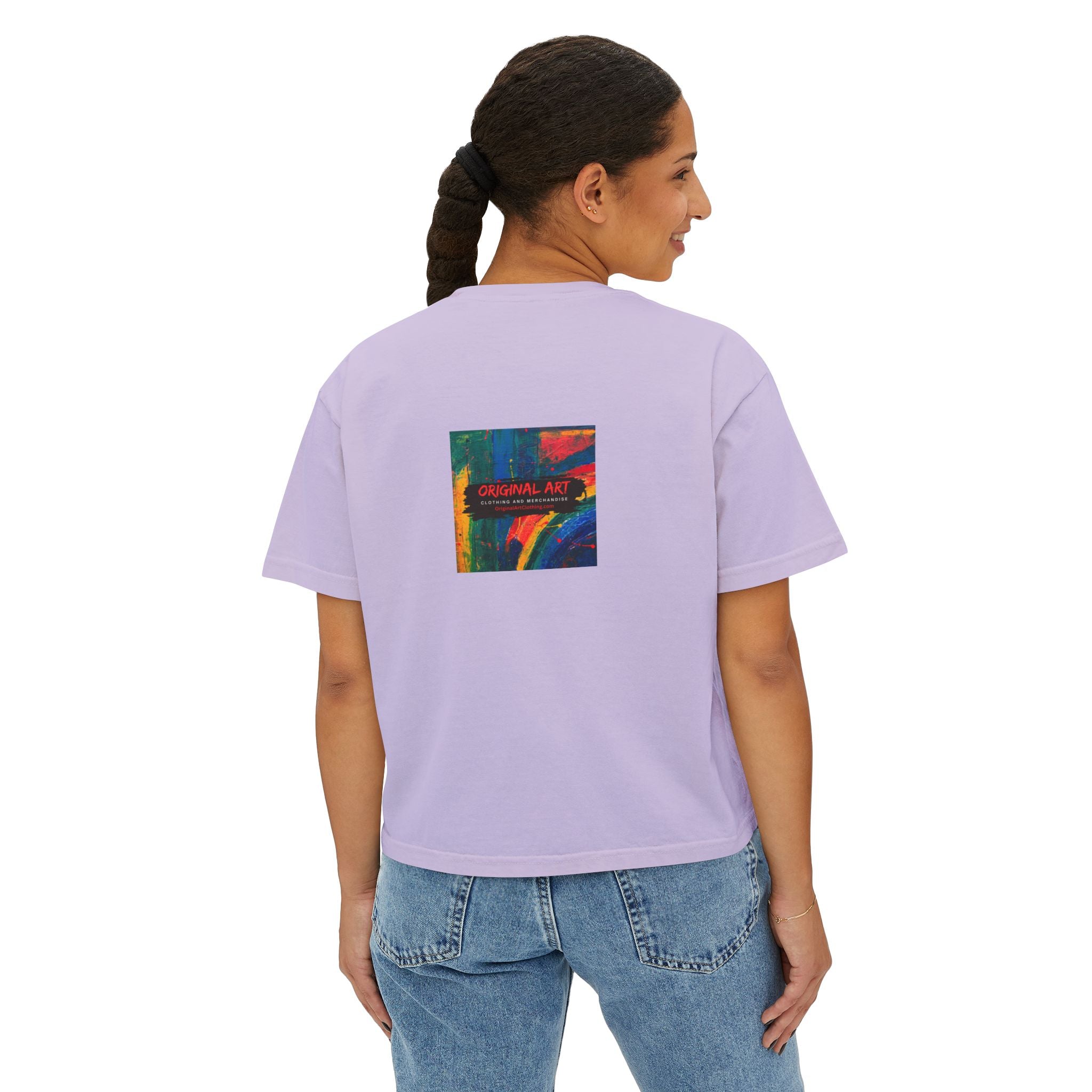 Teacher Boxy Tee — "I teach. Every Day Is Bring Your Sense of Humor to Work Day"