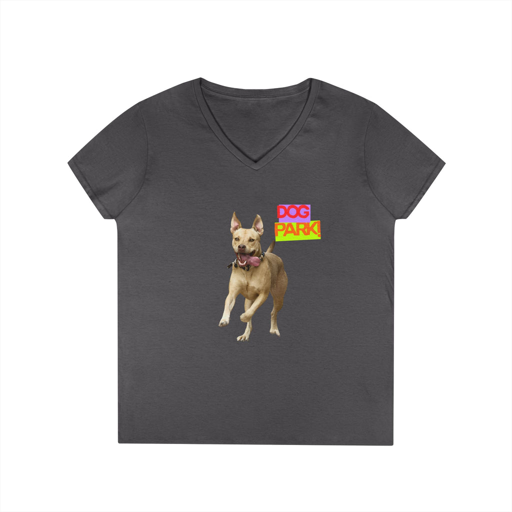 Dog Park V-Neck Tee for Women