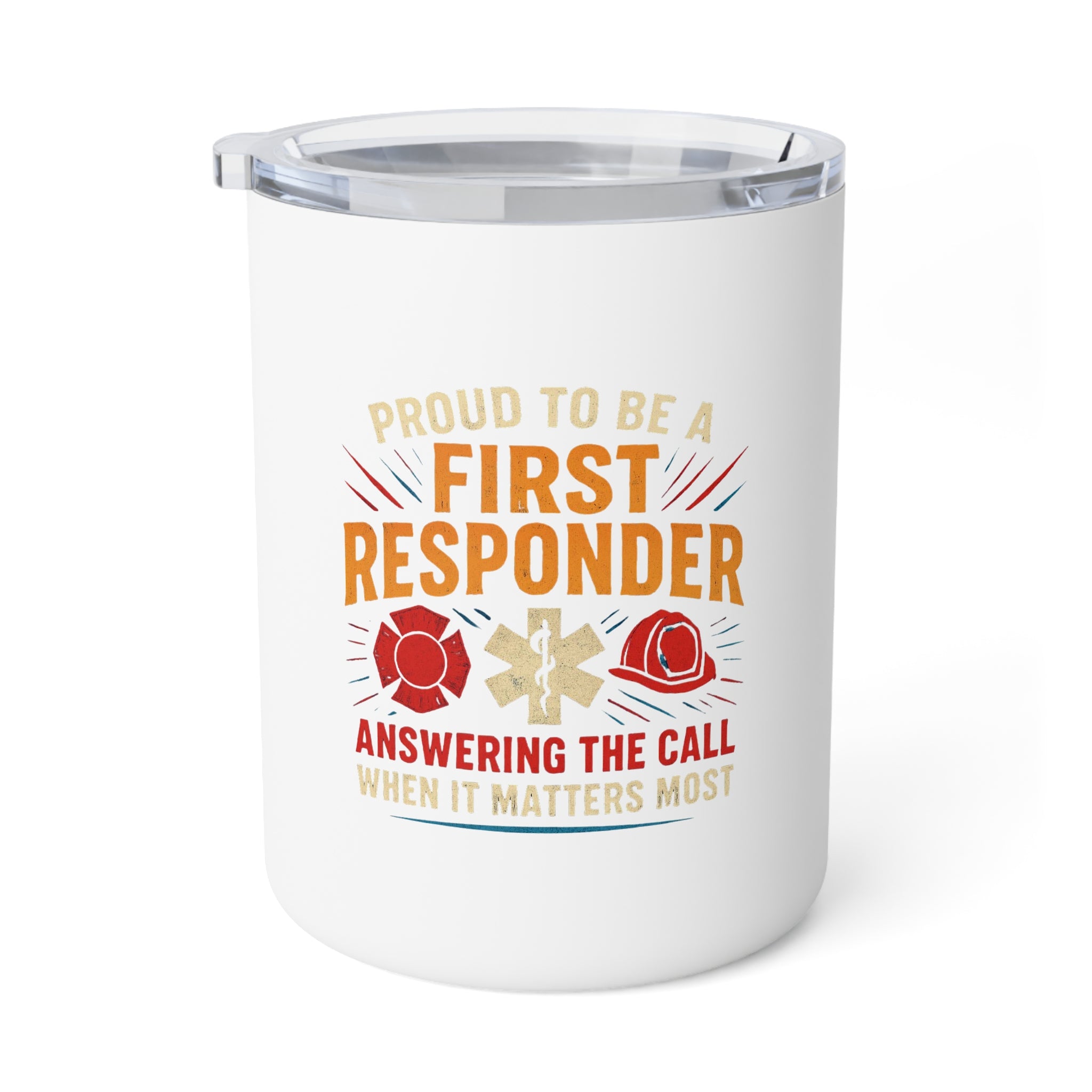 First Responder Insulated Coffee Mug – "Proud to Be a First Responder" (10 oz)