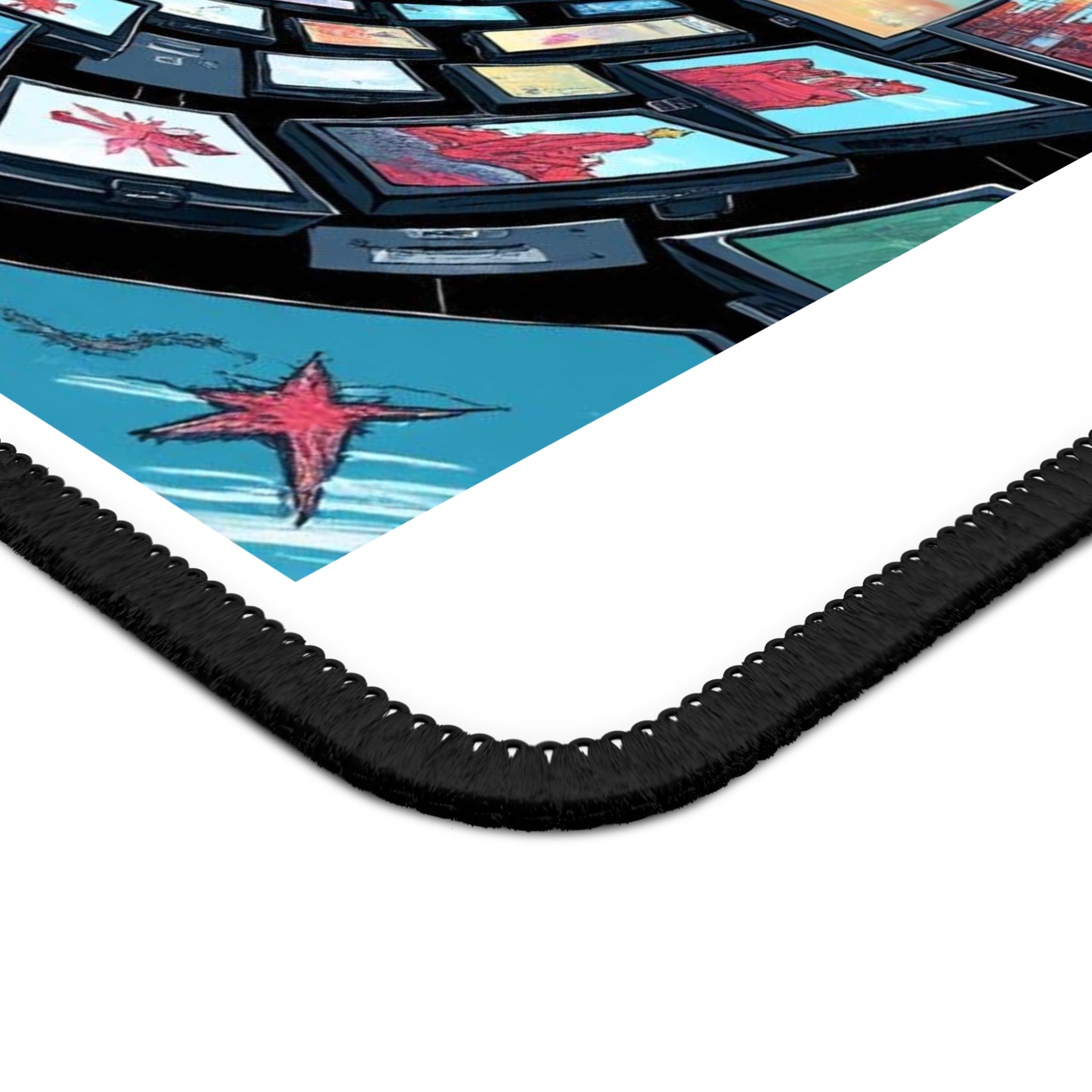 "TV News Producers Spiral Into Control" Mouse Pad | Office Decor, Gift for Gamers, Desk Accessory, Computer Setup, Gaming Accessories