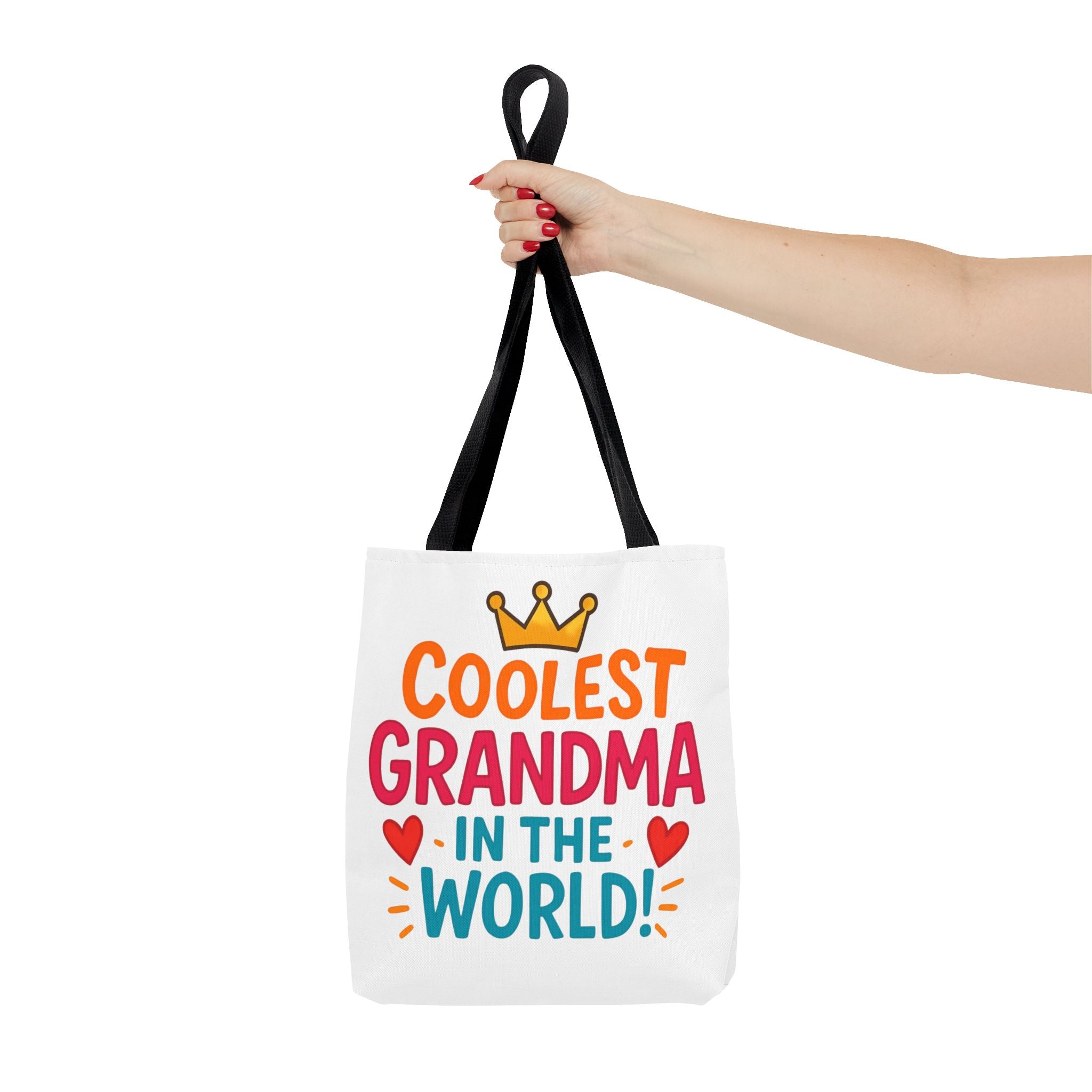 Tote — "Coolest Grandma in the World" Colorful Printed Tote Bag