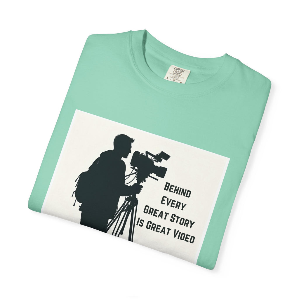 TV News Videographer: Unisex Garment-Dyed T-shirt