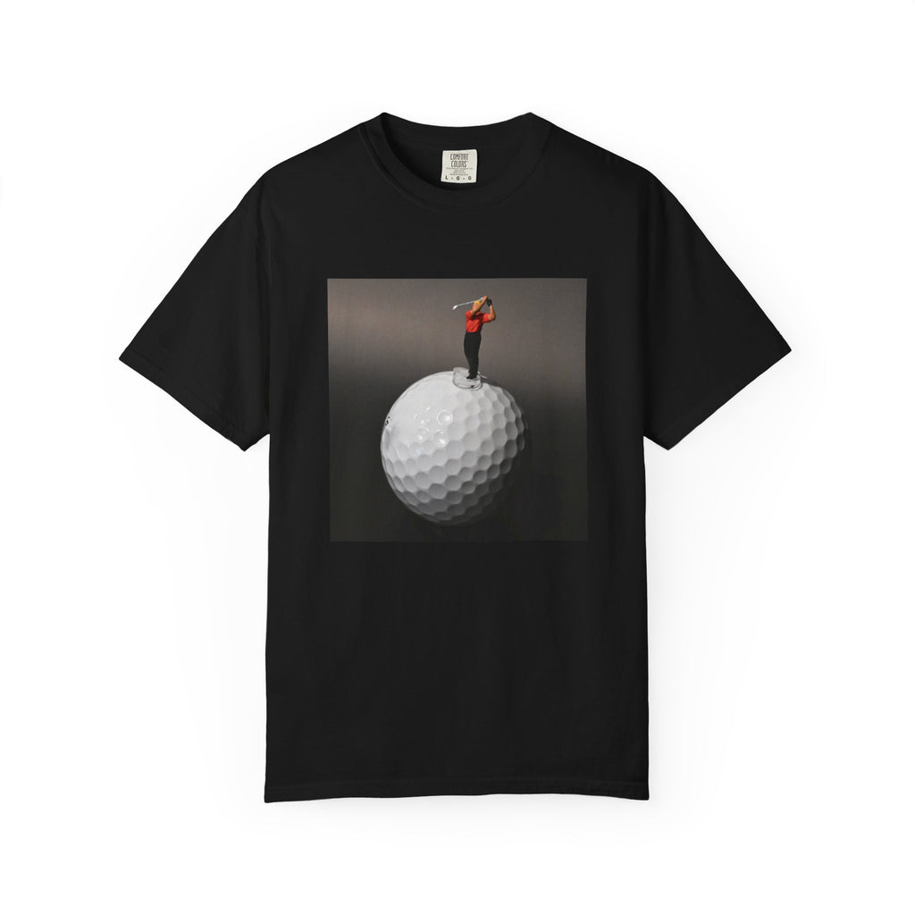 Golf Miniature Player Art T-Shirt — Surreal Golf Graphic Tee