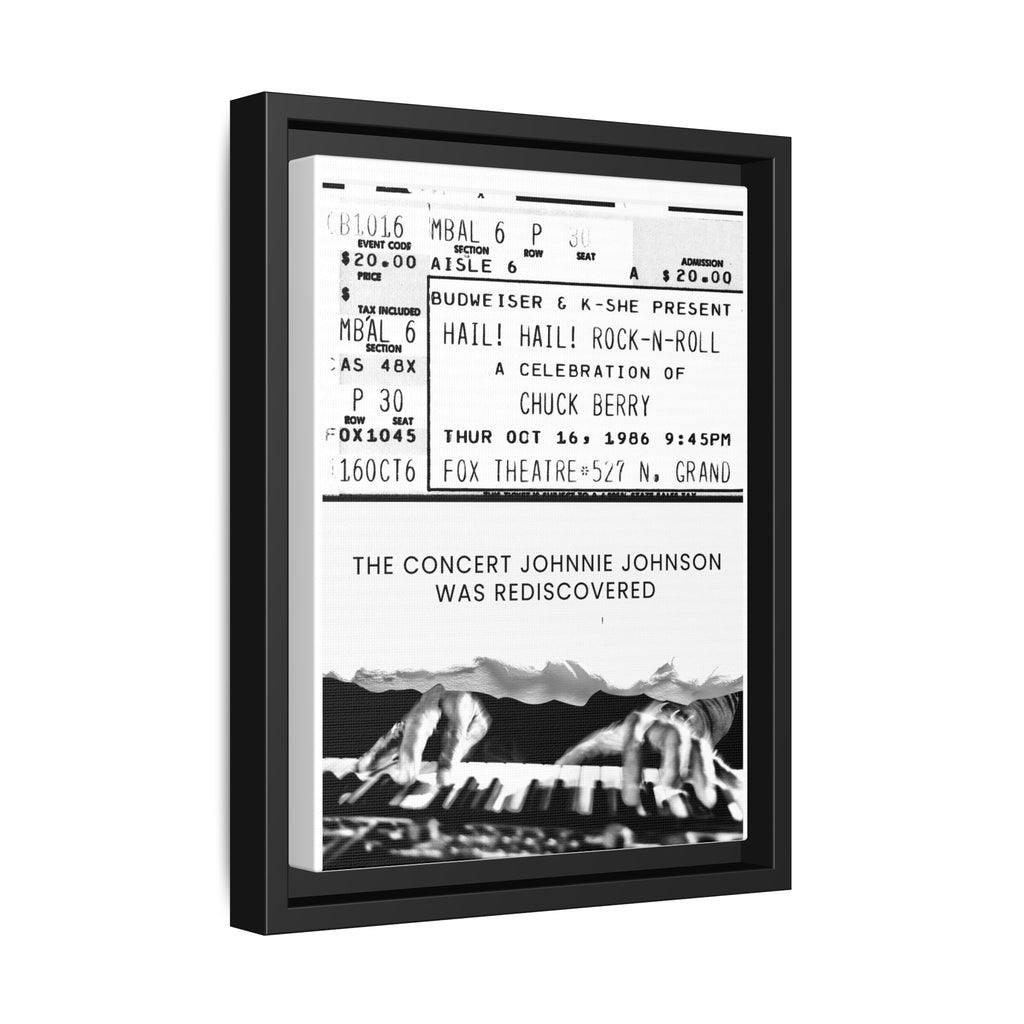 The Concert Johnnie Johnson Was Rediscovered Framed Canvas Print