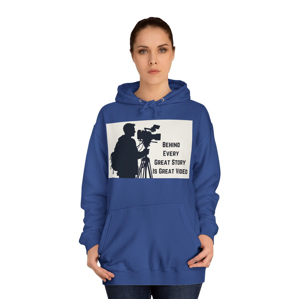 TV News Videographers: Unisex College Hoodie