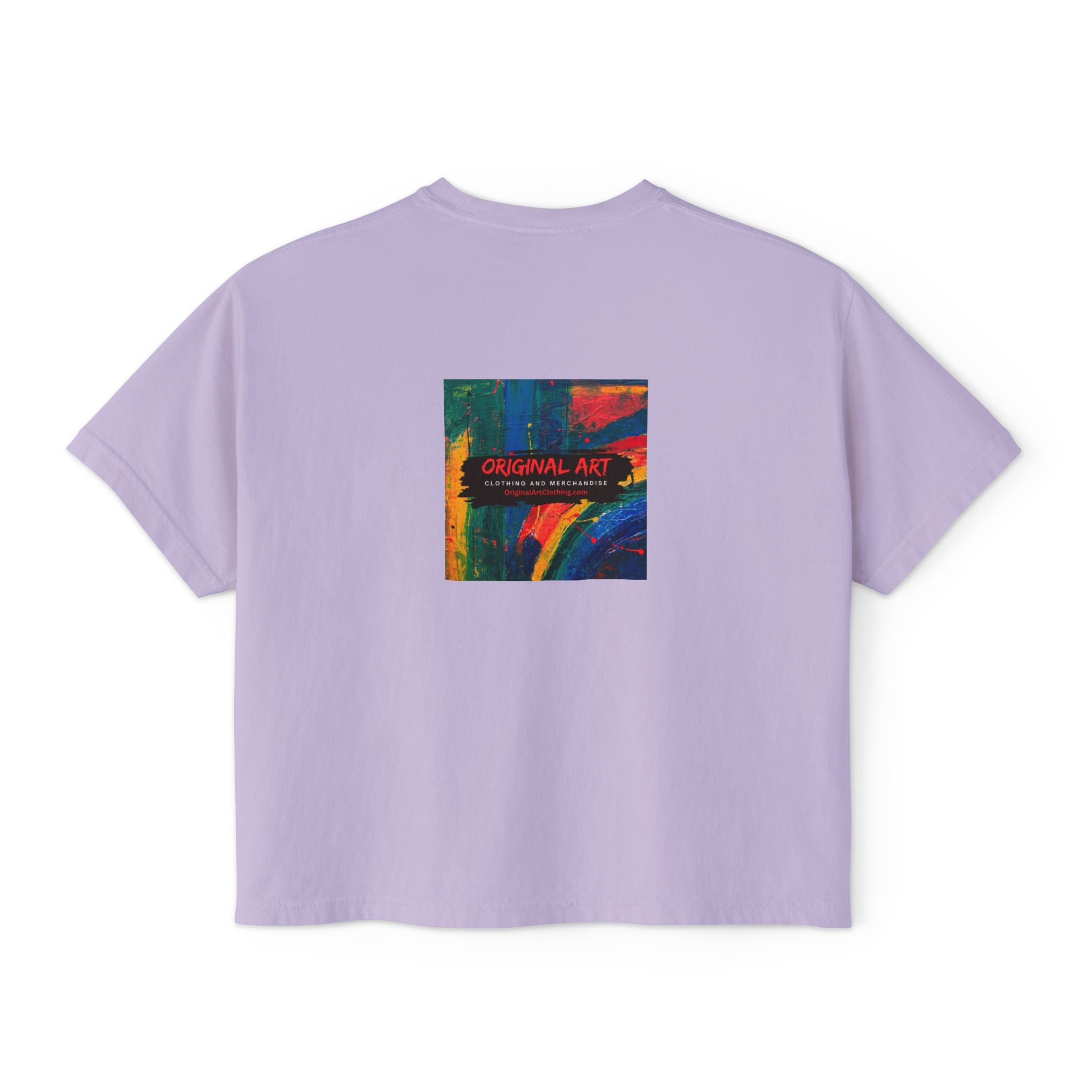 Teacher T-Shirt — "I teach. I help small humans become big thinkers." Boxy Tee