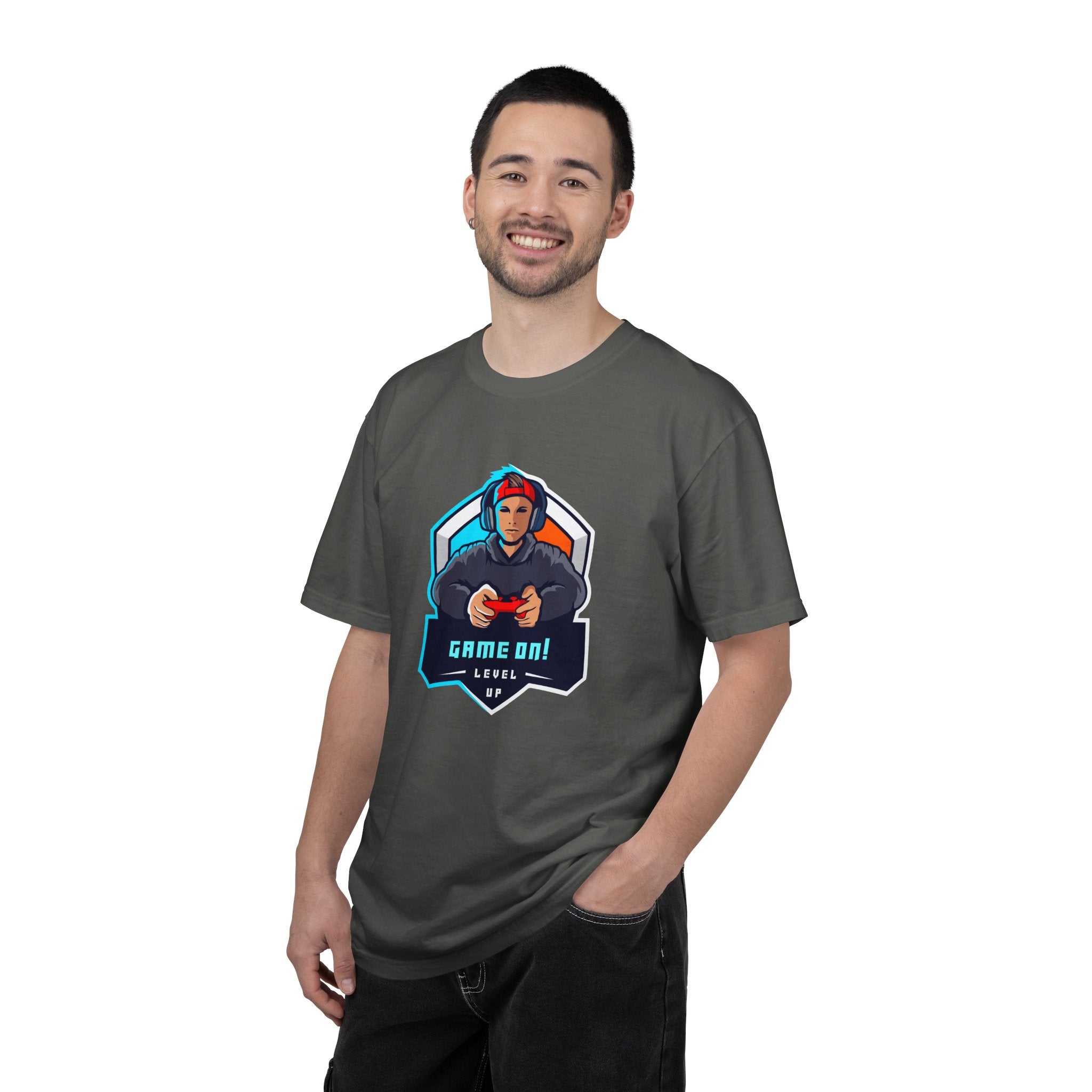 "Game On! Level Up" Graphic Tee Shirt