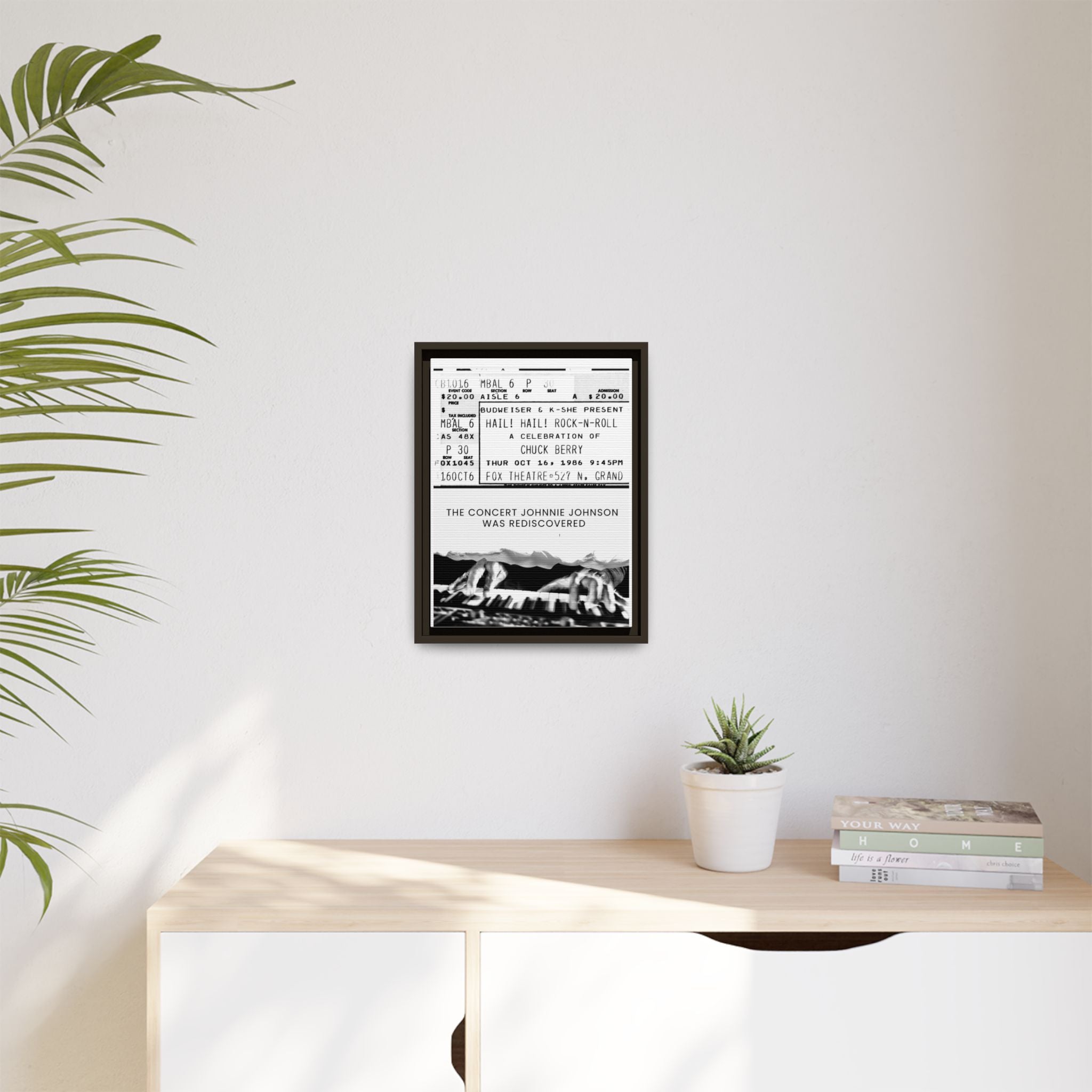The Concert Johnnie Johnson Was Rediscovered Framed Canvas Print