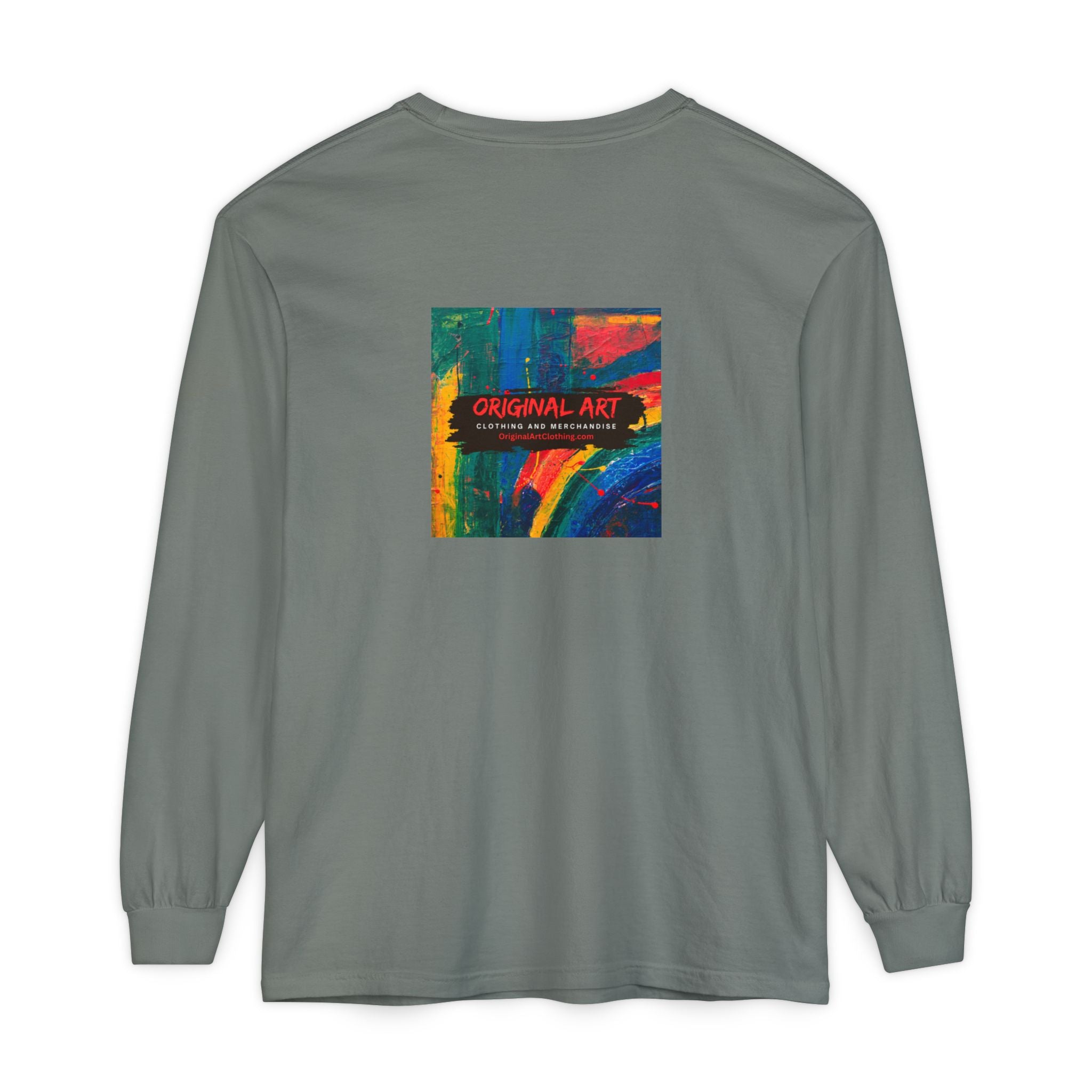 Teacher Long Sleeve Tee — "I teach. I make a difference. Maybe not today, but eventually." — Colorful Back Art