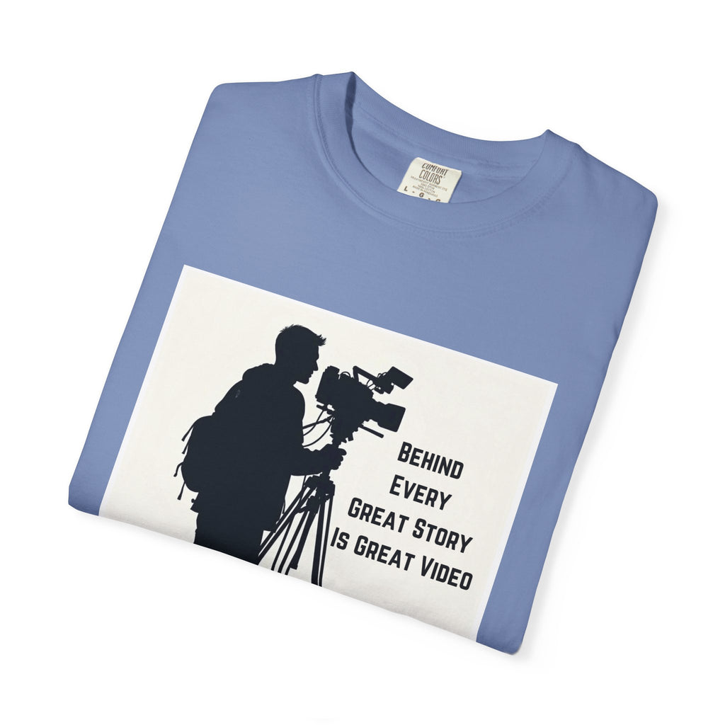 TV News Videographer: Unisex Garment-Dyed T-shirt