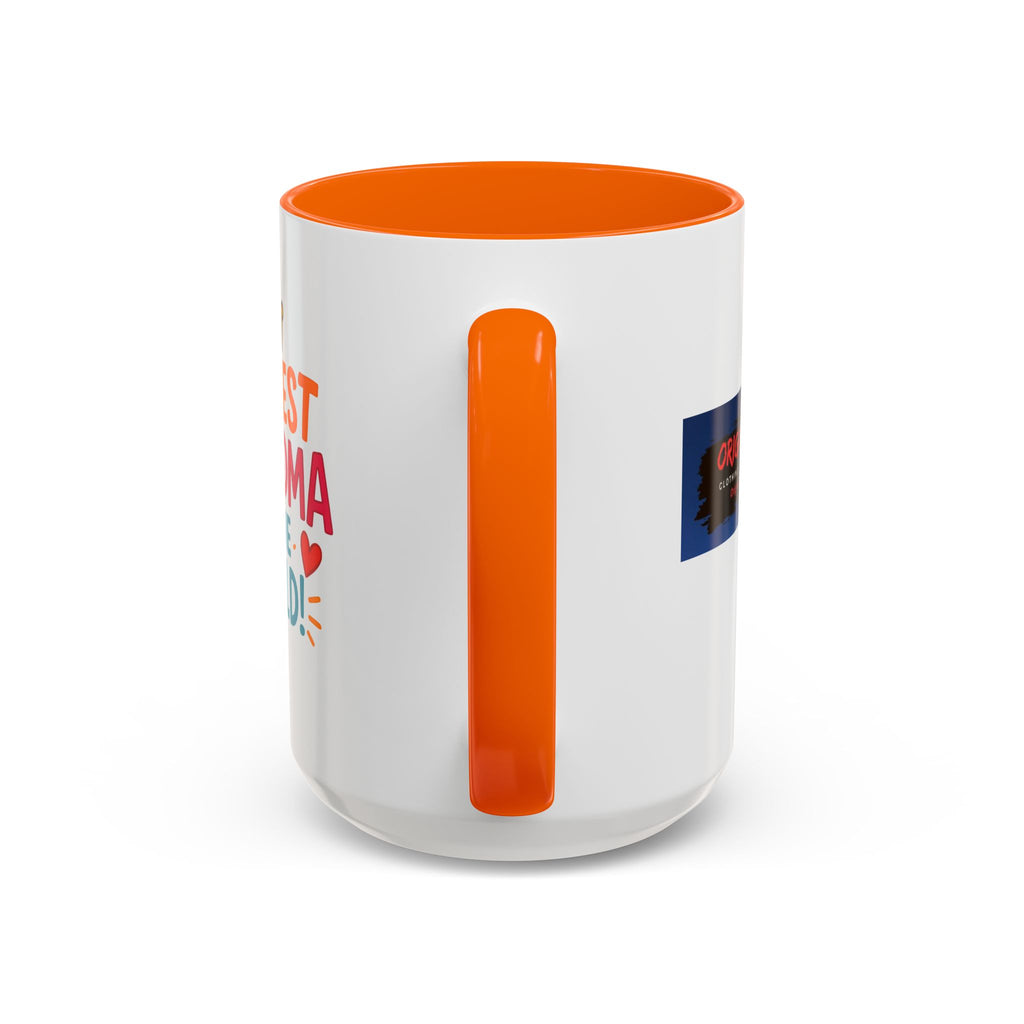 Coolest Grandma in the World Accent Coffee Mug — Fun Gift for Grandmother (11/15oz)