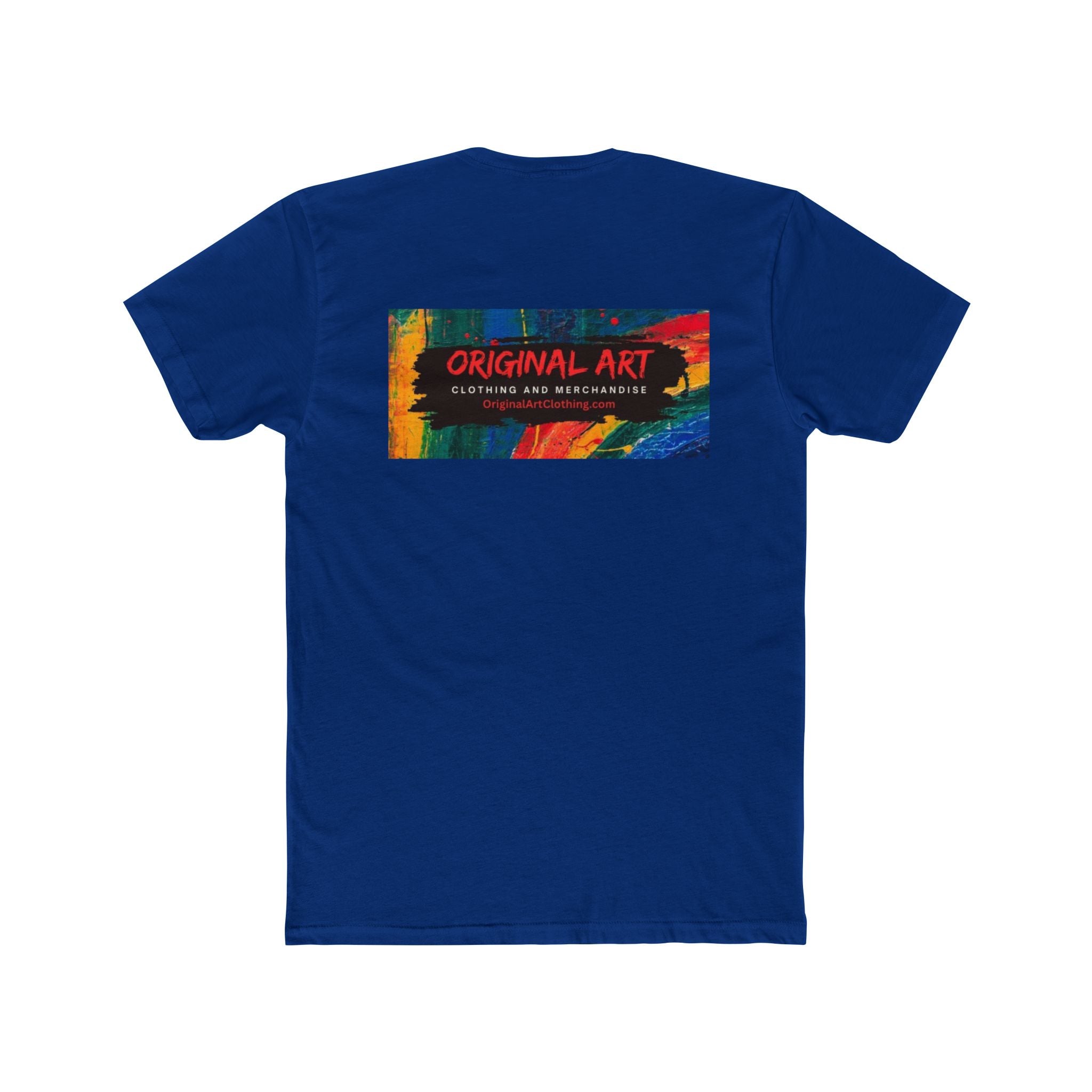 Happy Hour Crew Tee — "Happy Hour" Text Front & Original Art Back Cotton T‑Shirt