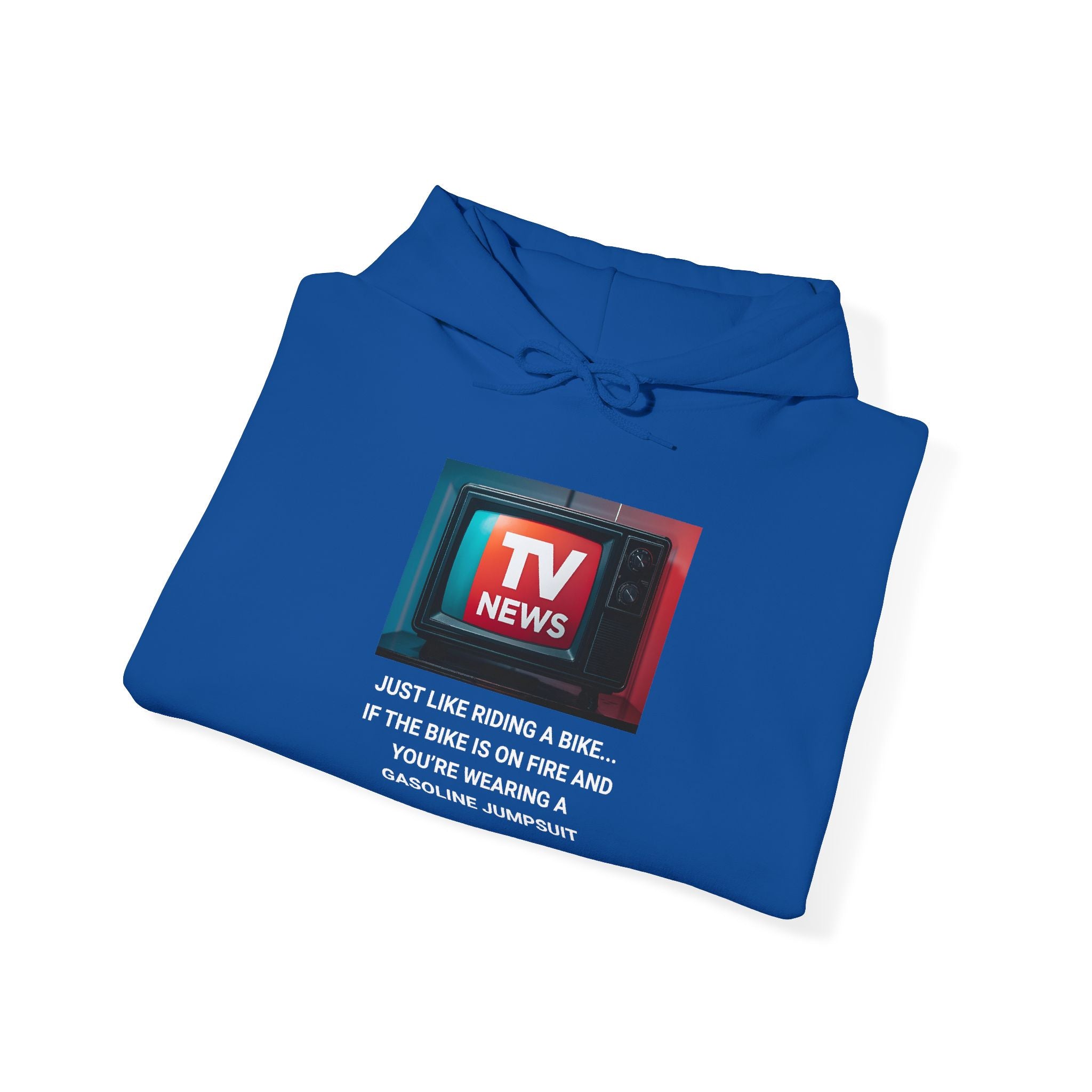 TV News Humor Hoodie for Media Lovers