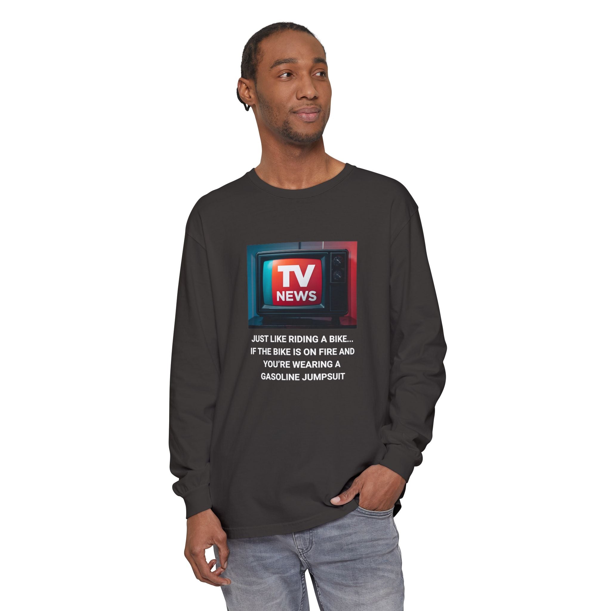 TV News Humor Long Sleeve T-Shirt