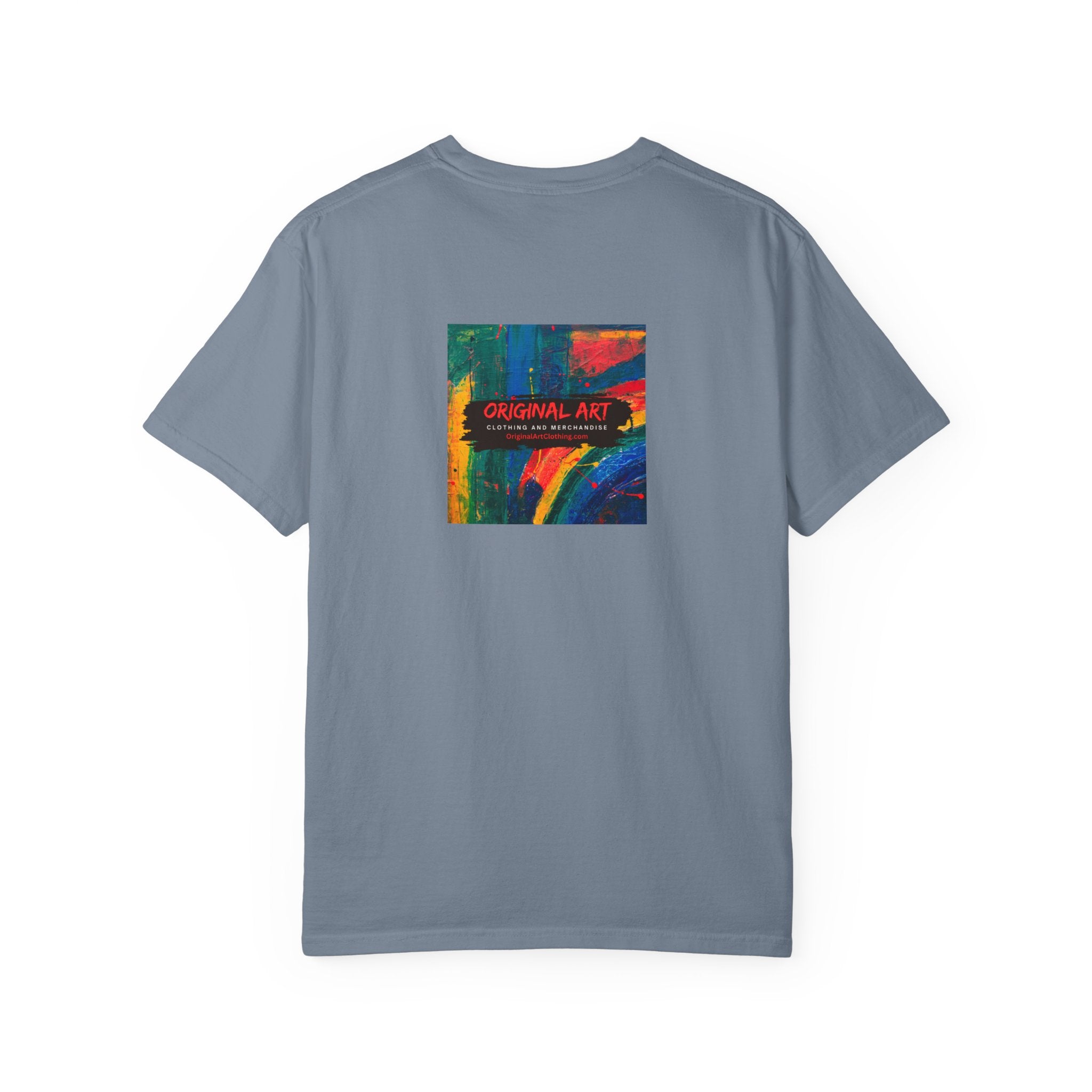 Girl Dad T-Shirt — 'Girl Dad' Heart Front & Colorful 'Original Art' Back Tee