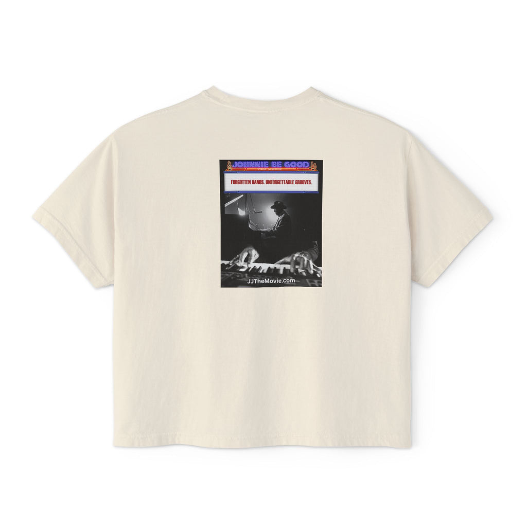 Johnnie Be Good Movie Boxy Tee — 'Johann de Wood' Graphic Tee