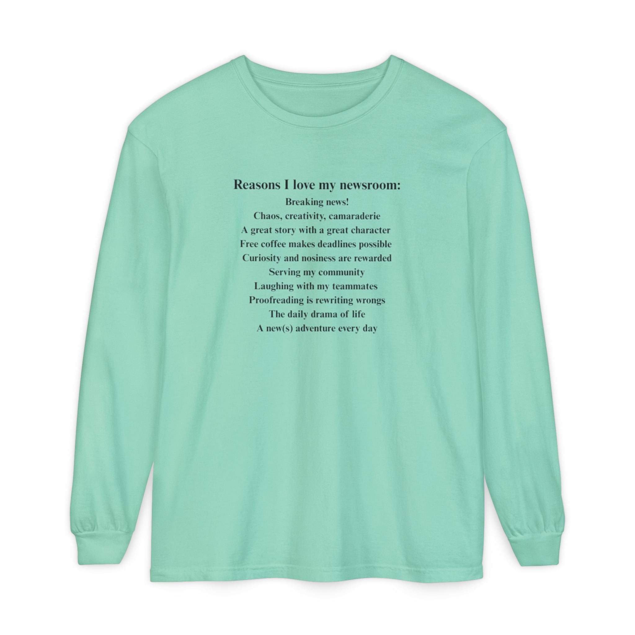 "Reasons I love my newsroom" Fleece Hoodie