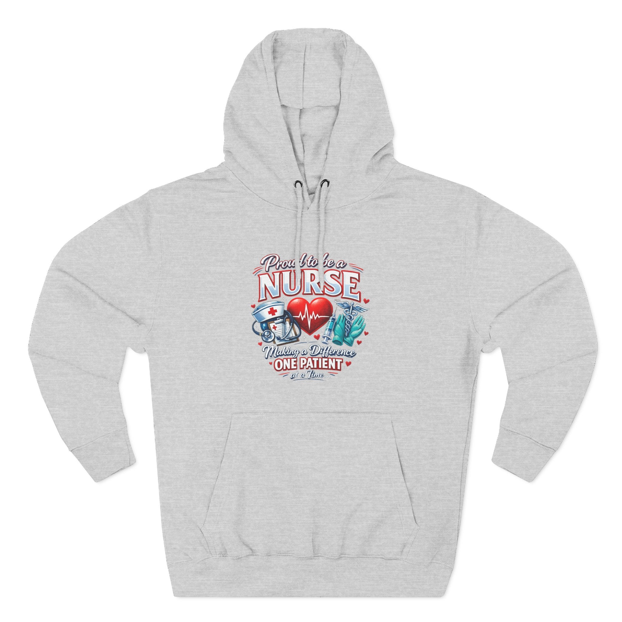 ‘Proud to be a Nurse’ Fleece Pullover Hoodie