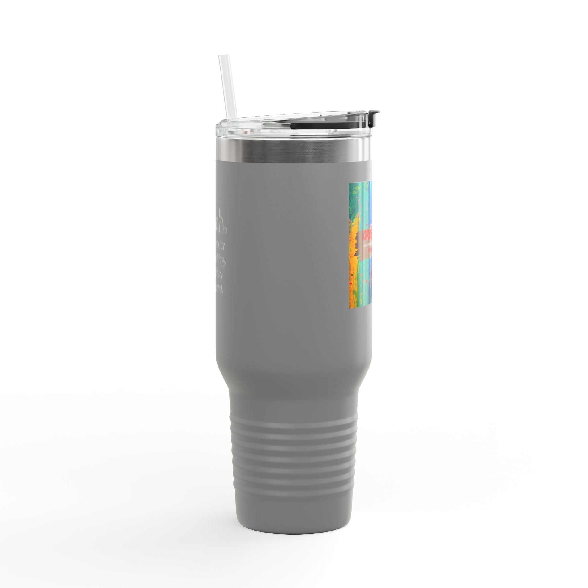 40oz Insulated Travel Mug — Colorful Original Art Print