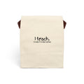 Canvas Lunch Bag — “I Teach. I make it make sense.” Teacher Lunch Tote with Strap