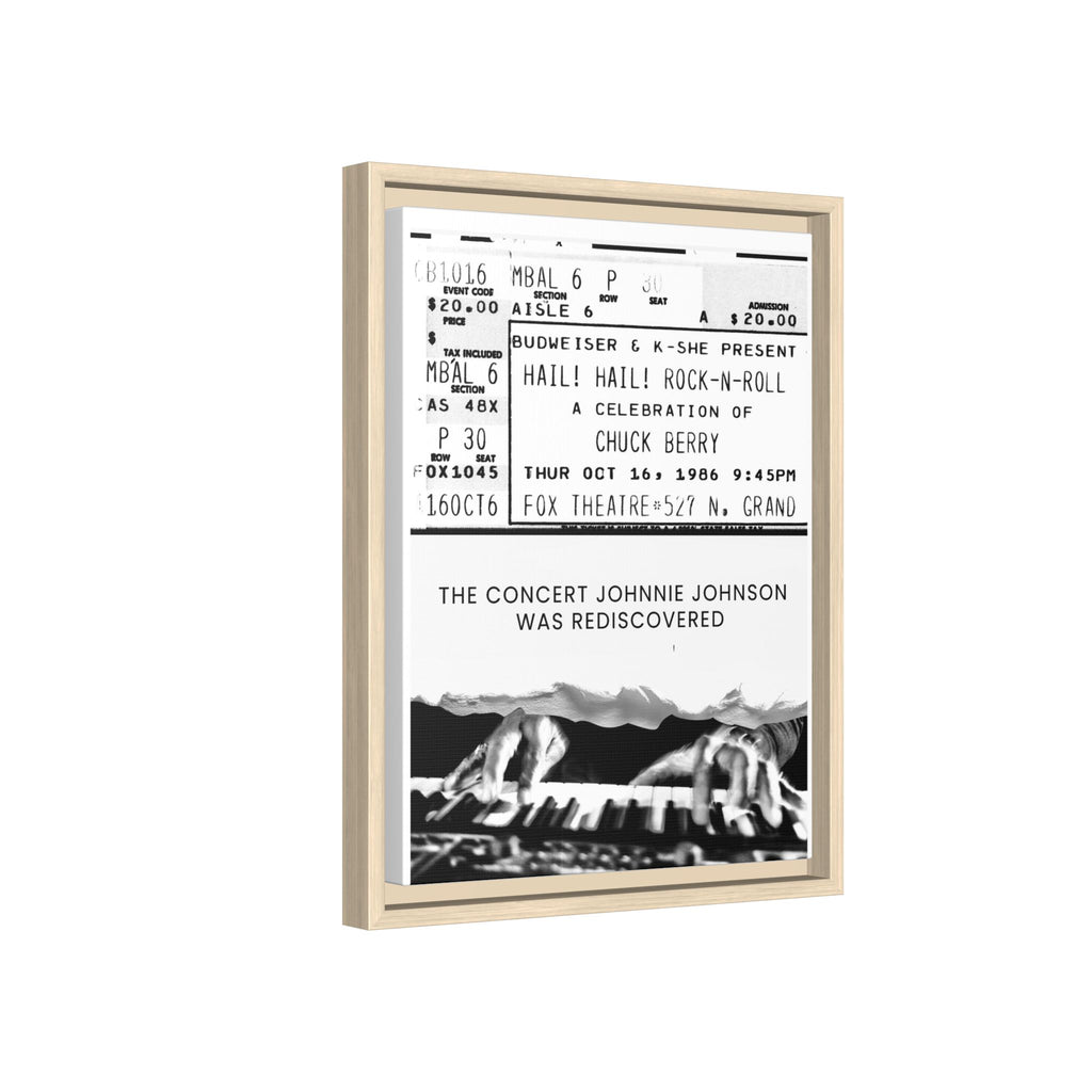 The Concert Johnnie Johnson Was Rediscovered Framed Canvas Print