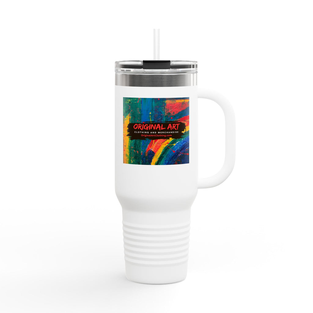 40oz Insulated Travel Mug — Colorful Original Art Print
