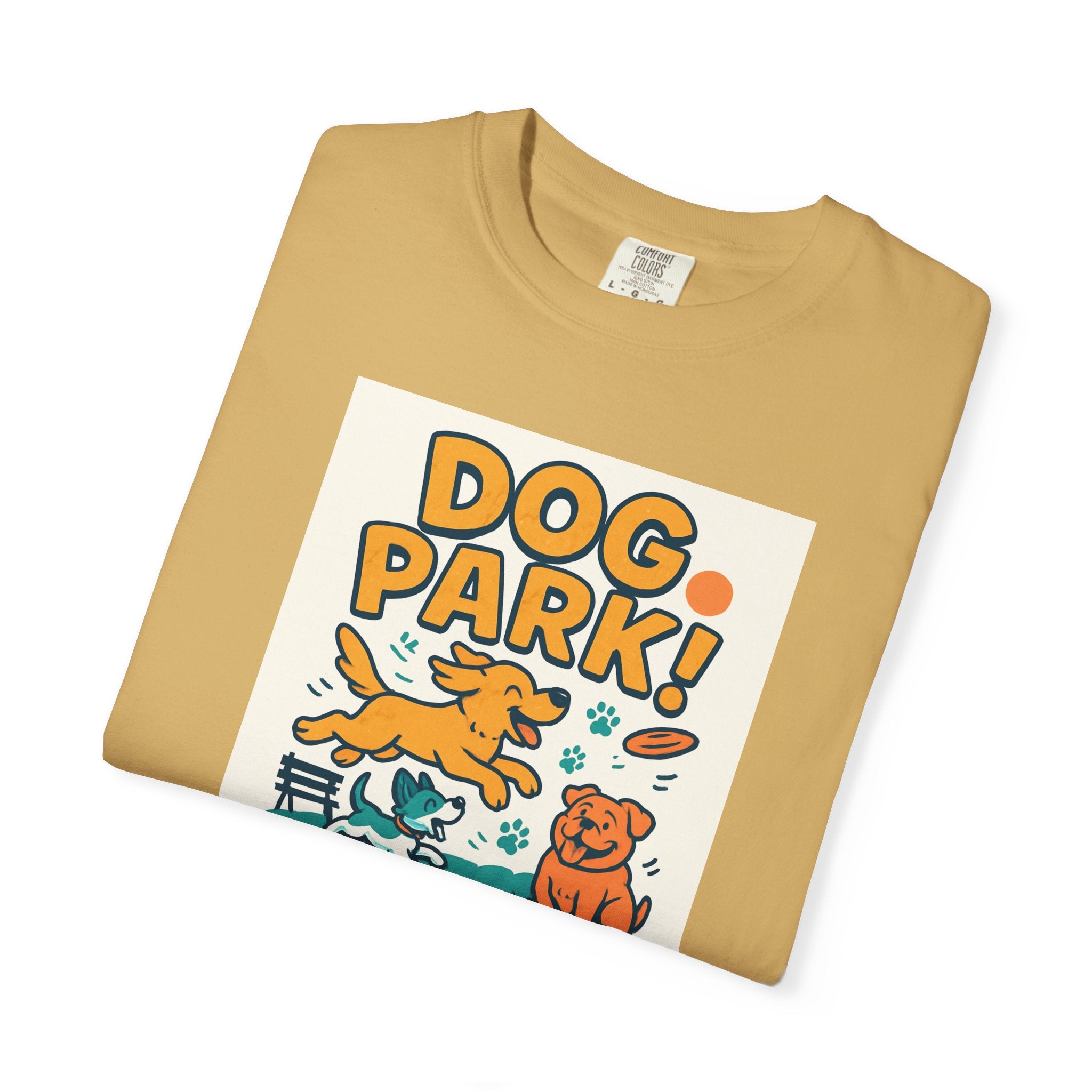 Playful Dog Park Unisex T-shirt, Dog Lover Gift, Pet Themed Apparel, Gift for Dog Owners, Fun Summer Tee