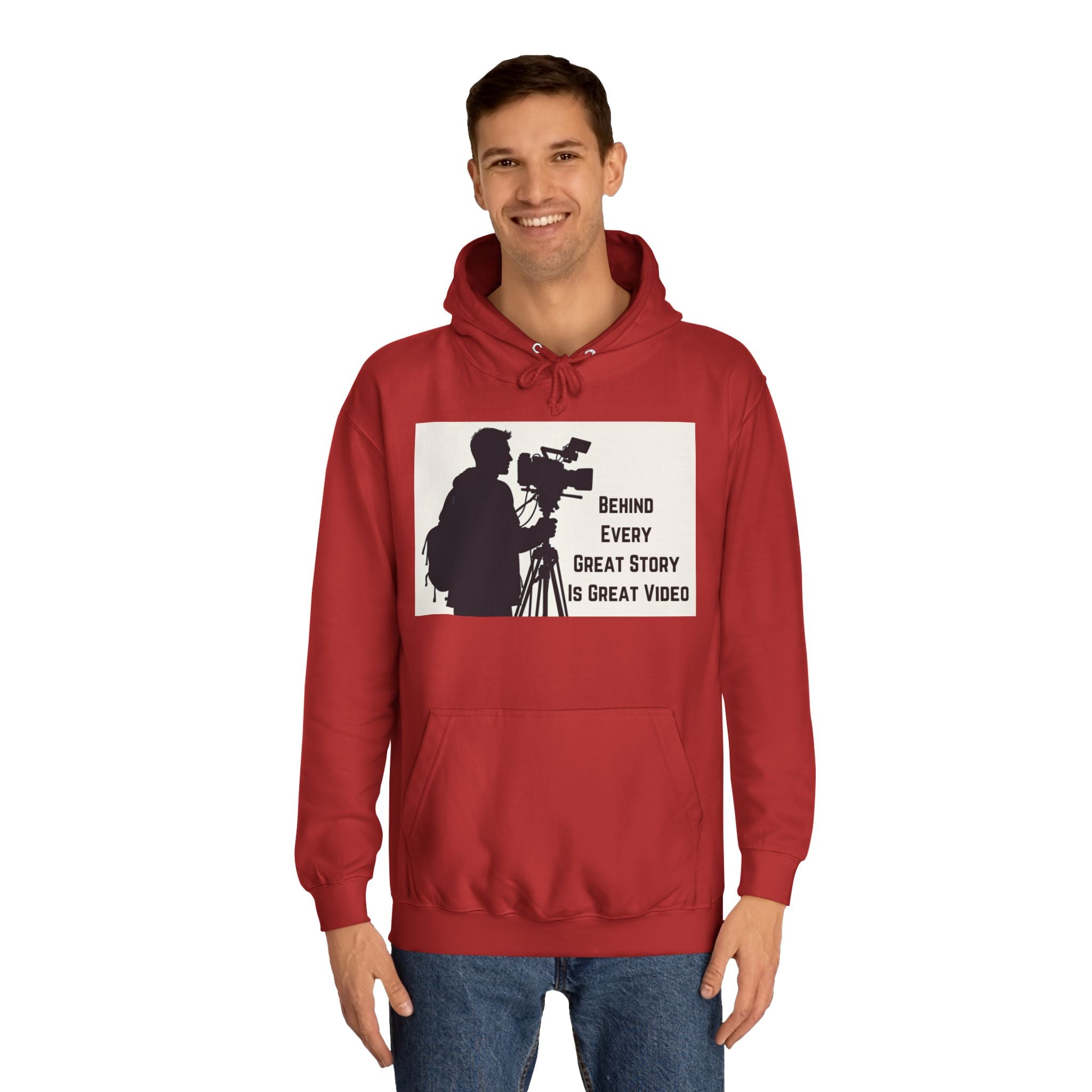 TV News Videographers: Unisex College Hoodie