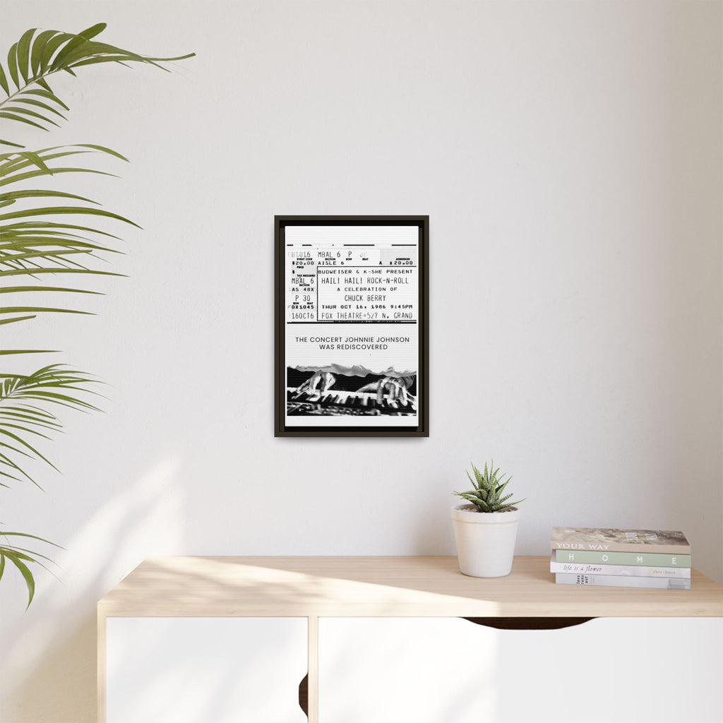 The Concert Johnnie Johnson Was Rediscovered Framed Canvas Print