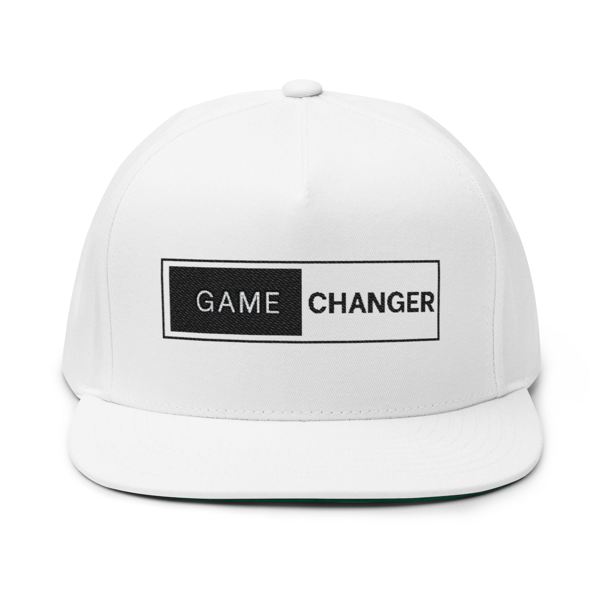 Game Changer Flat Bill Cap - Stylish Embroidered Baseball Hat