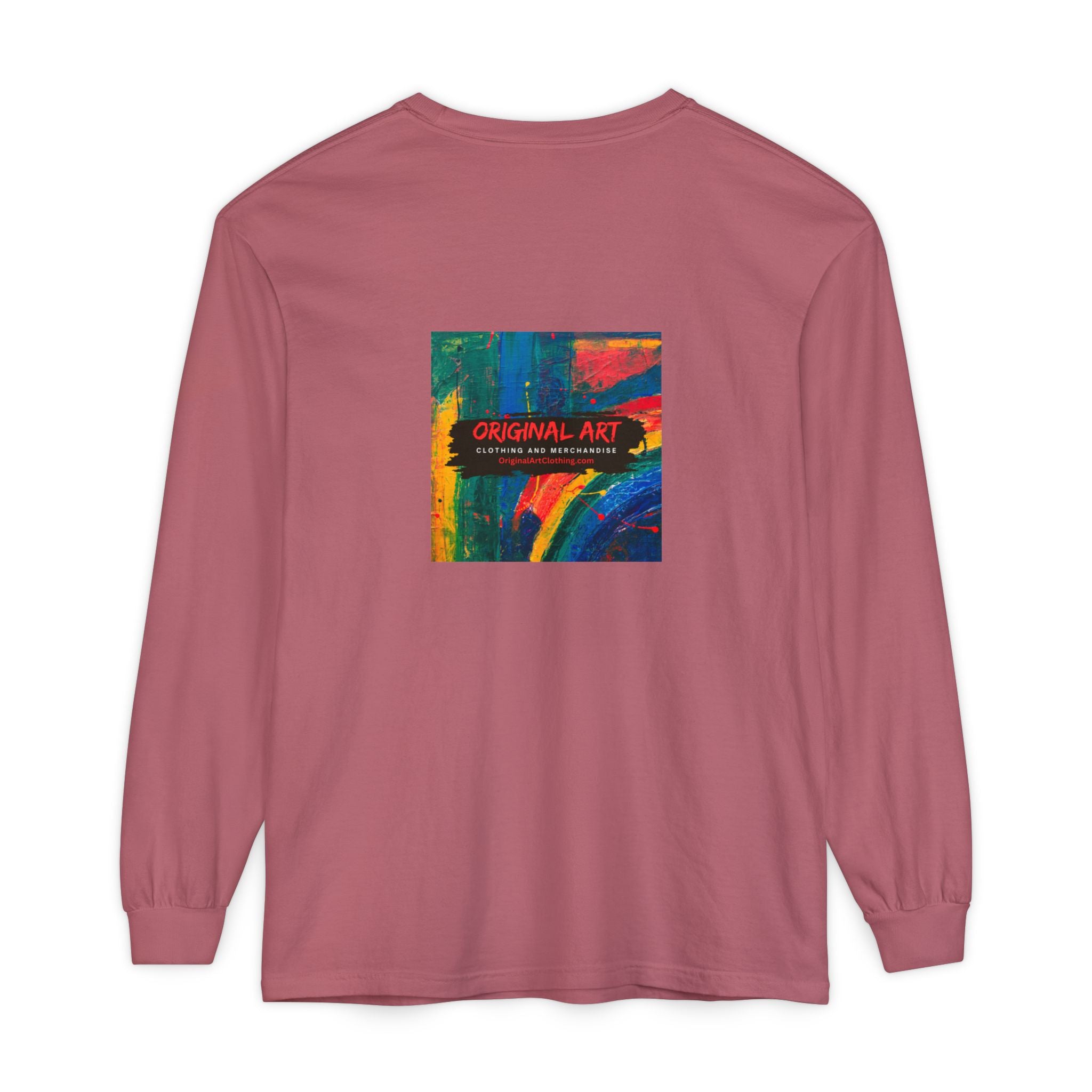 Producing is my super power! Long Sleeve T‑Shirt — Retro Comic Book Girl Graphic (Original Art)
