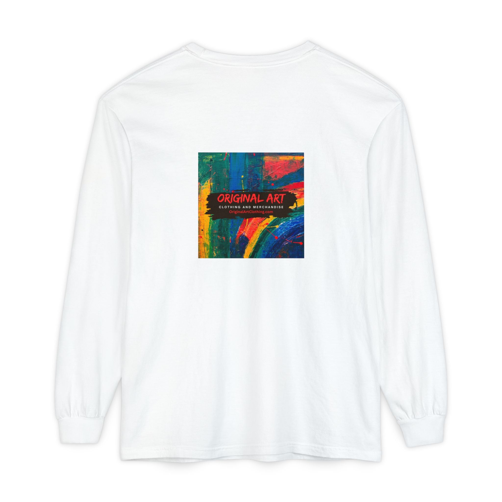 Producing is my super power! Long Sleeve T‑Shirt — Retro Comic Book Girl Graphic (Original Art)